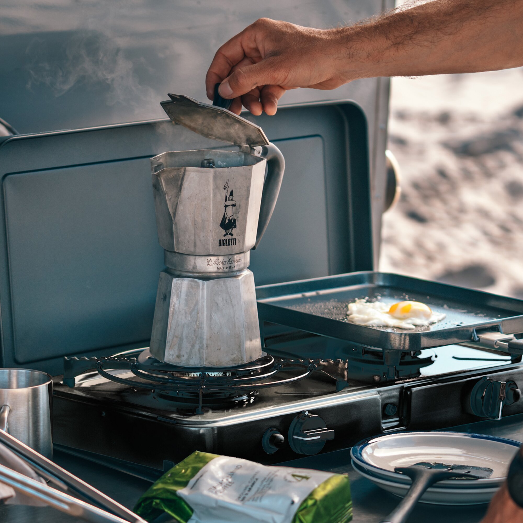 Kaffeekannenständer für CADAC Grills