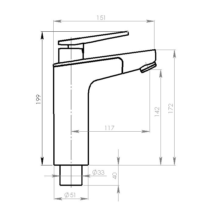 Einhebelmischer Vector E5 (Bad)
