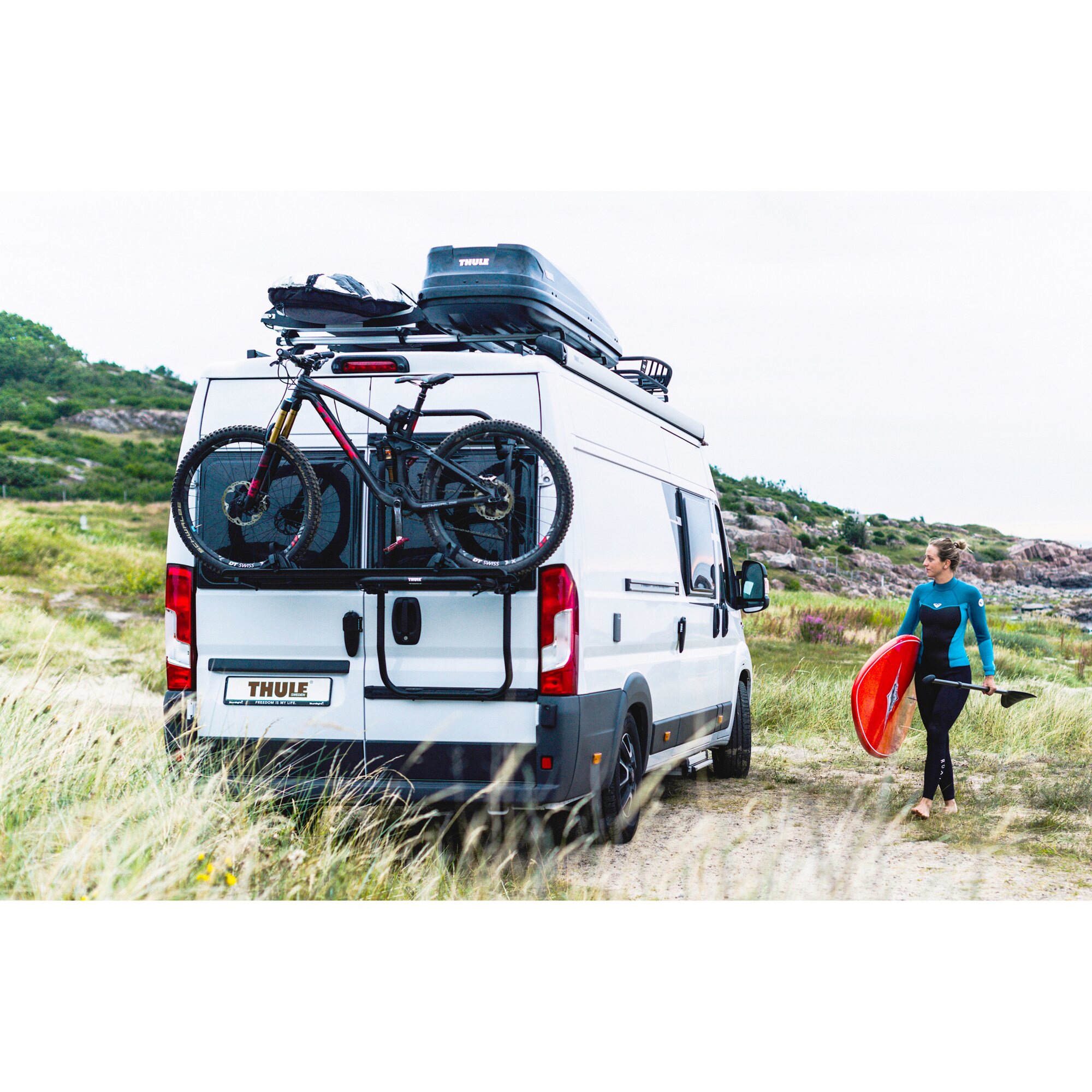 Fahrradträger Thule Elite Van XT für Fiat Ducato ab Bj. 2006/07, silber