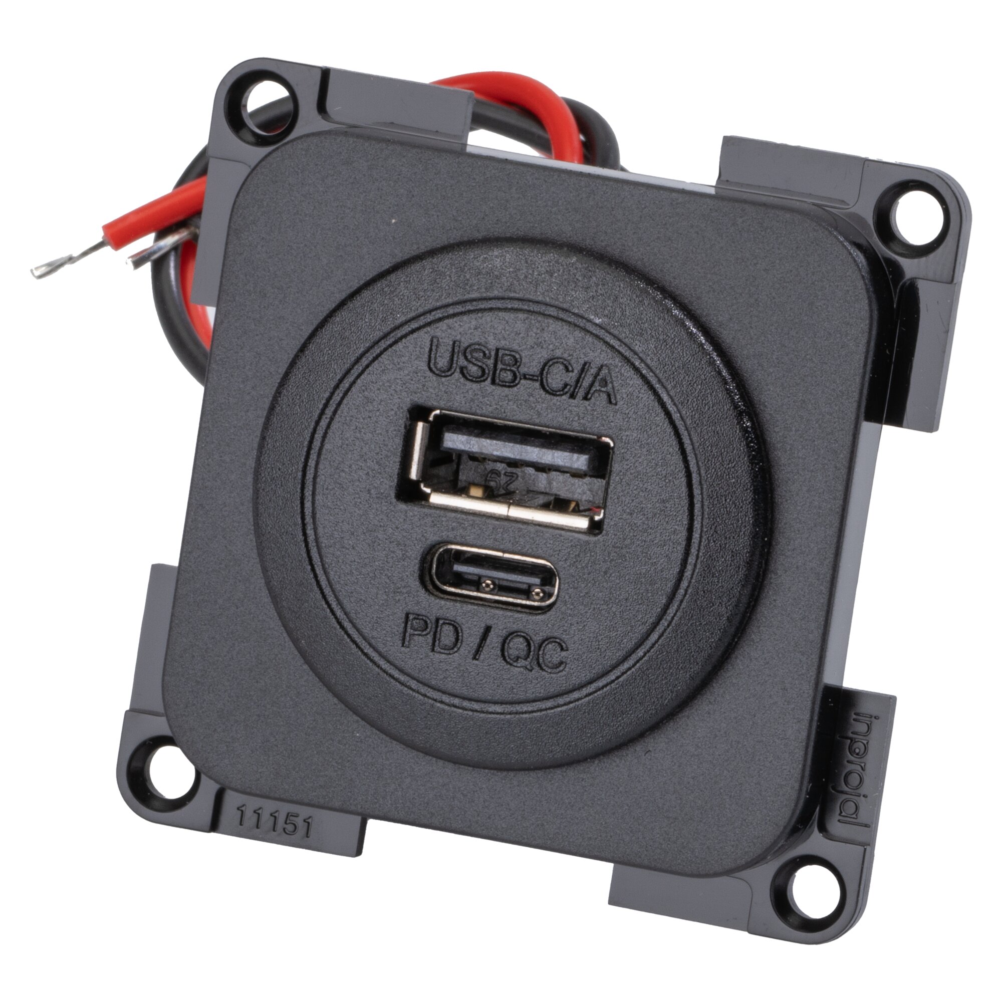 Einbau-USB-C/-A Doppelsteckdose inprojal System