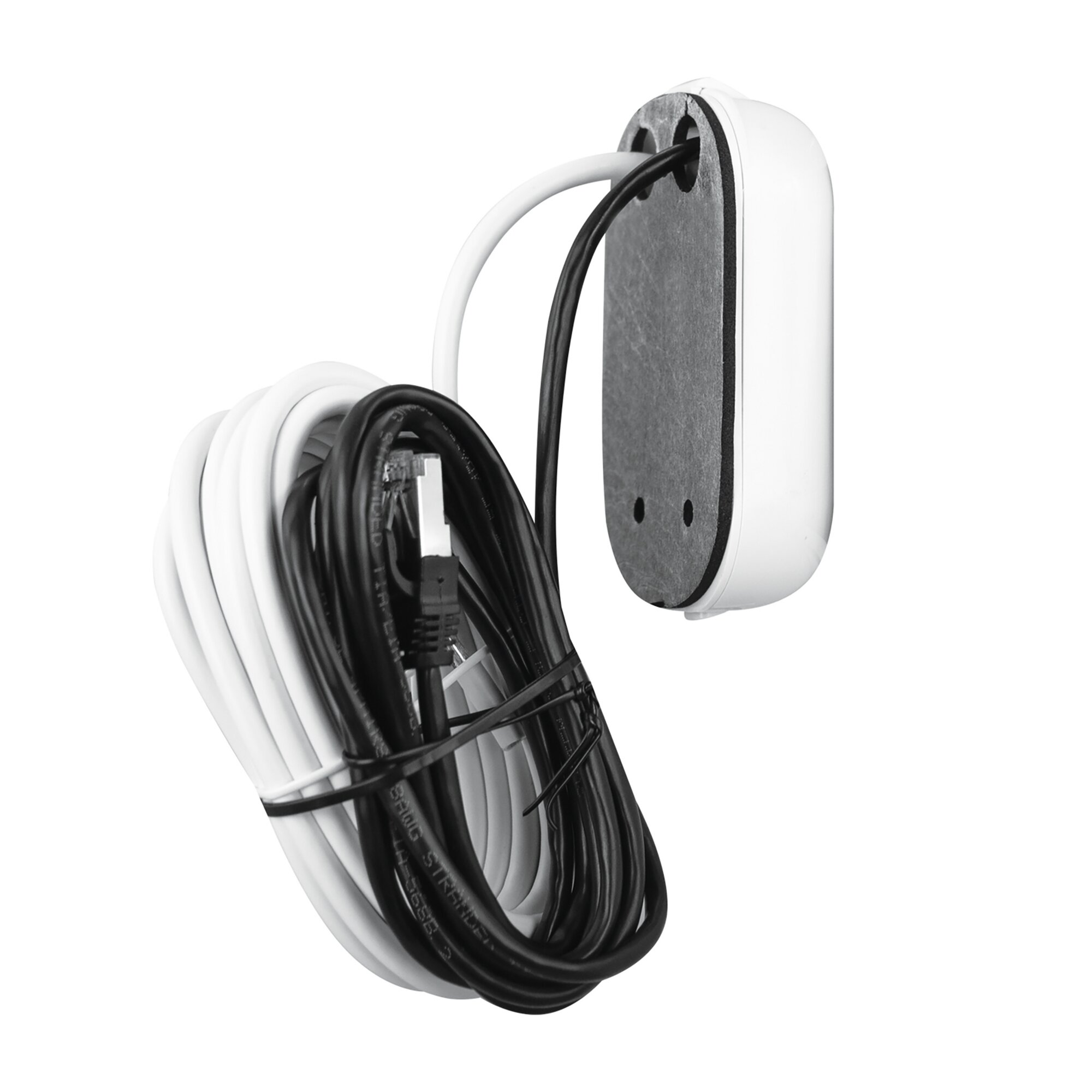 Sat-Außensteckdose Twin, F- / RJ45, weiß