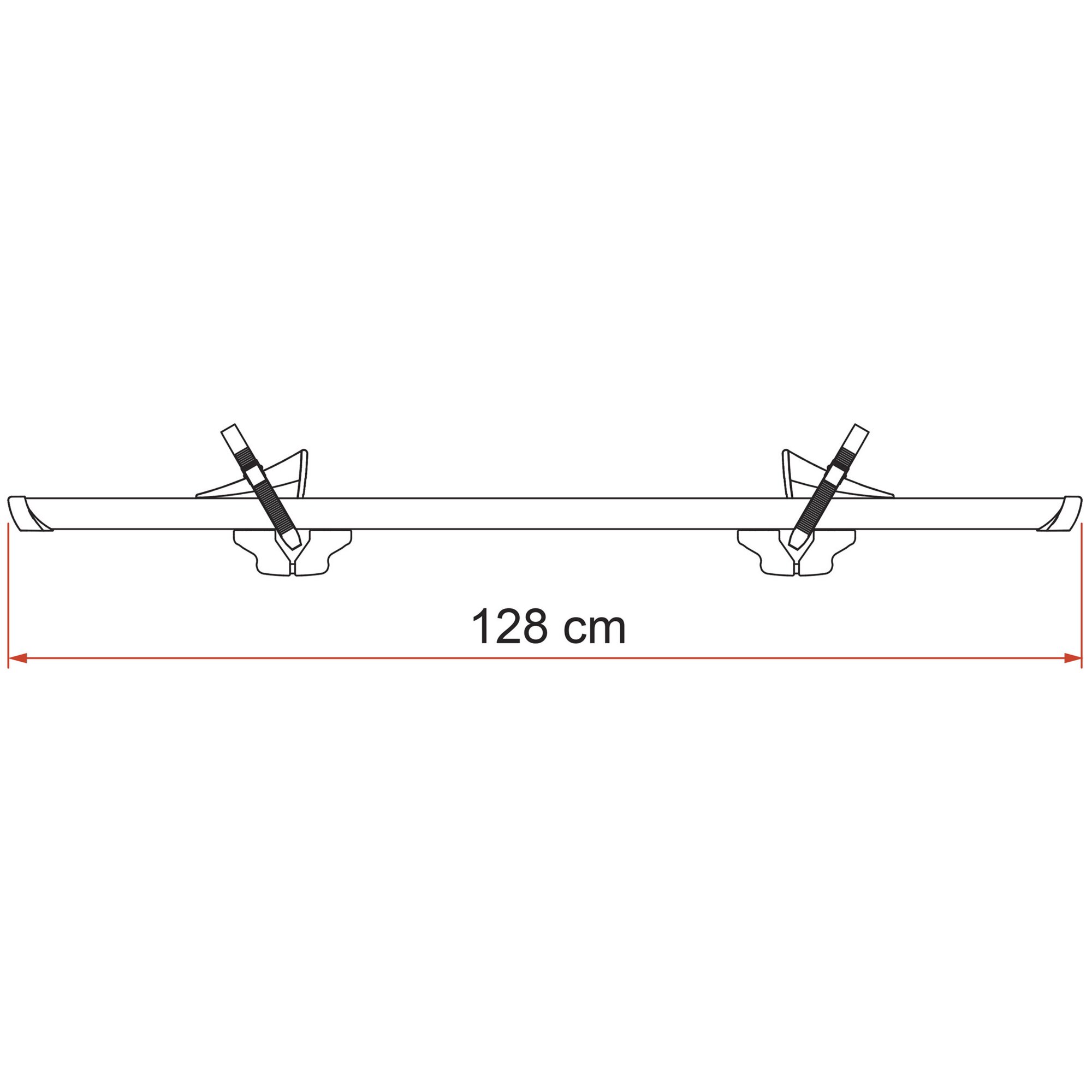 Fahrradschiene Rail Premium S, silber