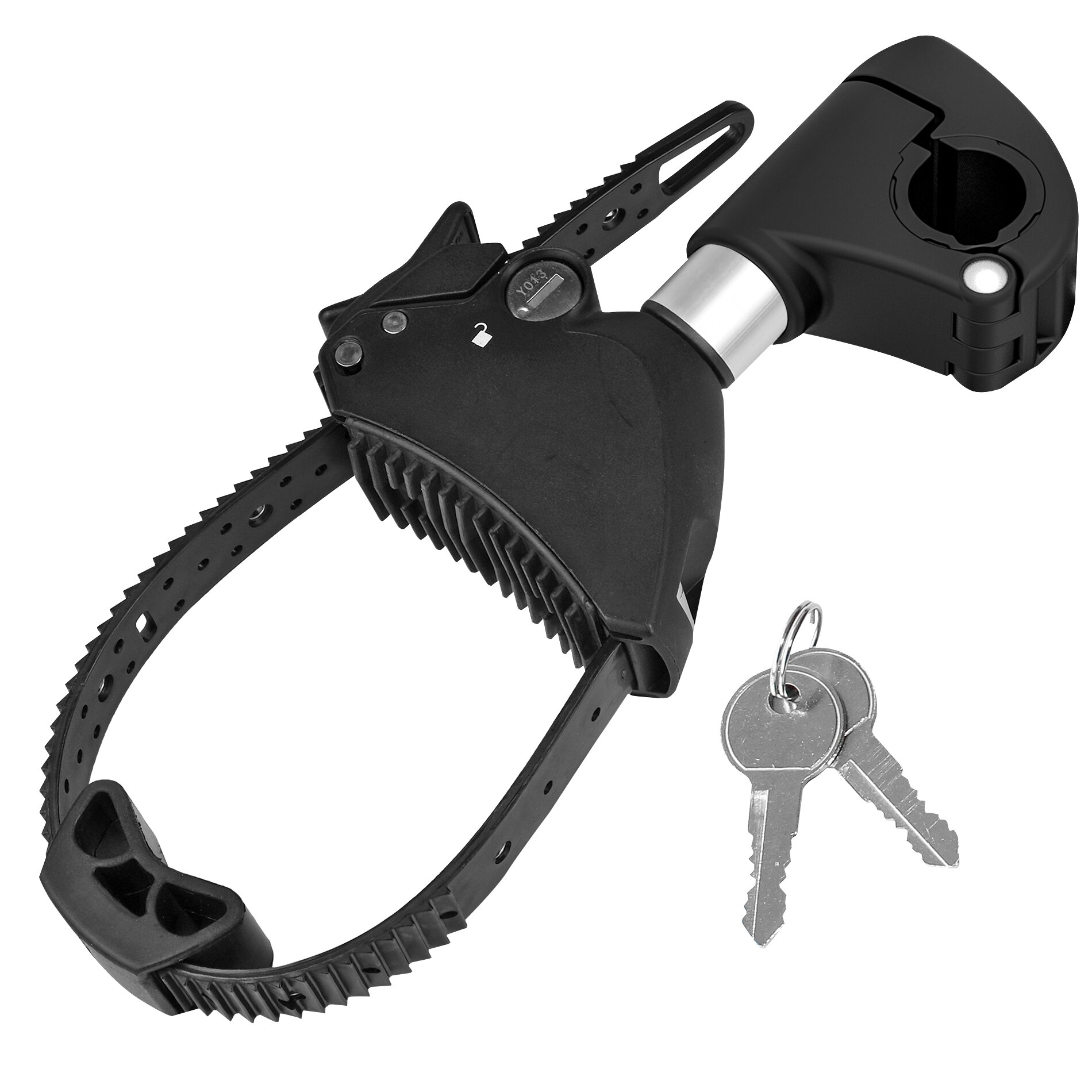 Strap-Rahmenhalter, kurz, abnehmbar, silber