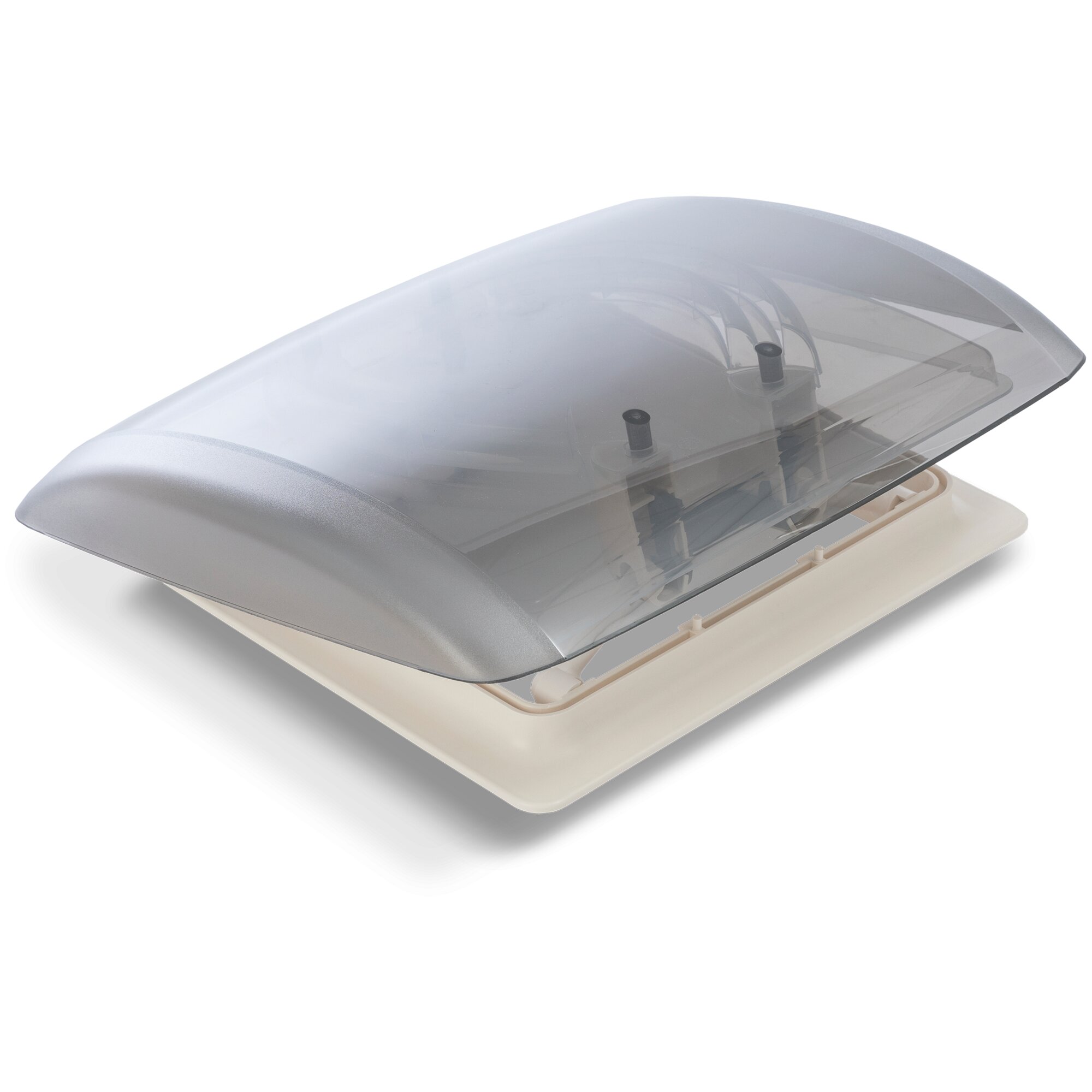 Dachhaube VisionVent S pro mit Fliegengitter und Verdunkelung, cremeweiß