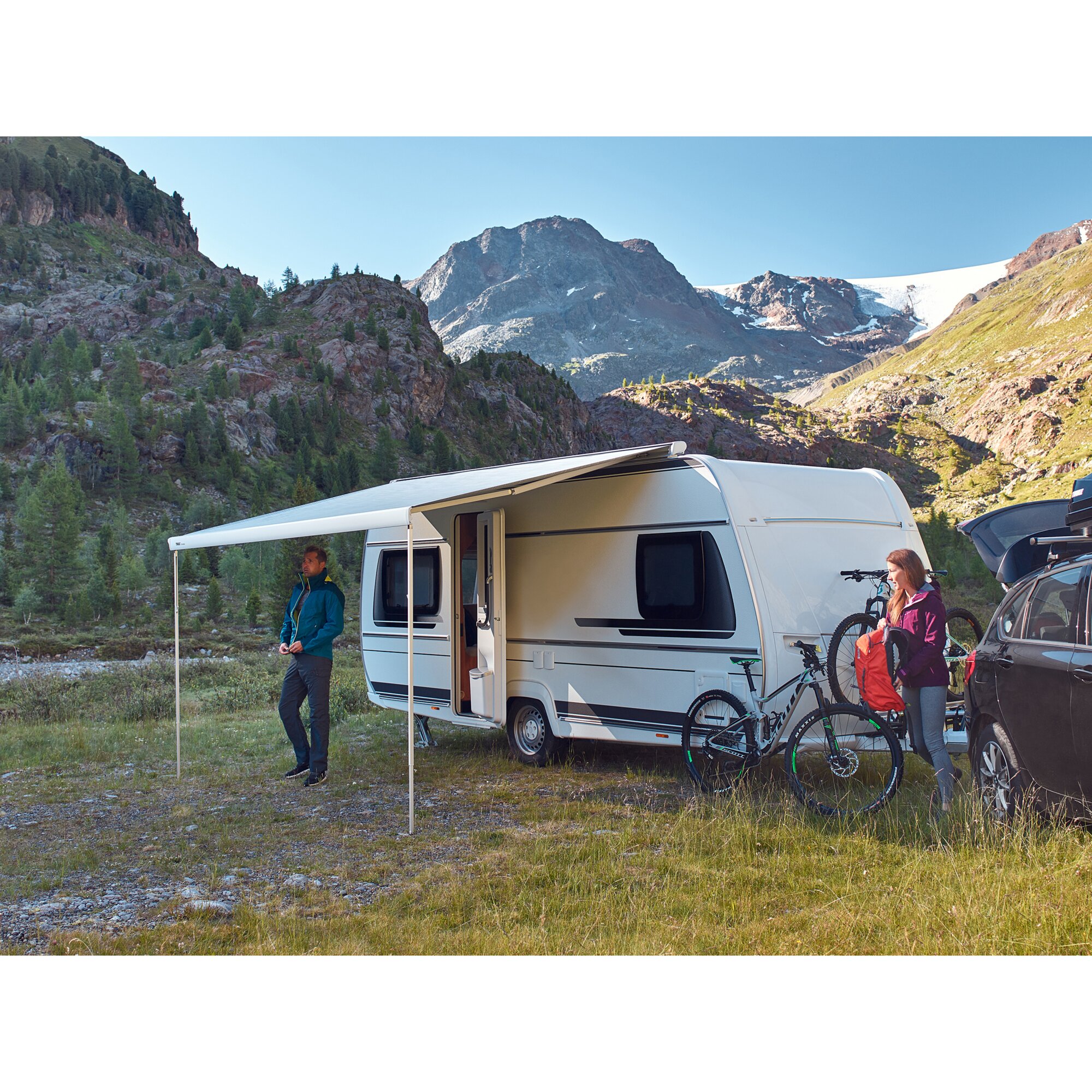 Markise Thule Omnistor 6300 mit Motor, eloxiert, 4 m