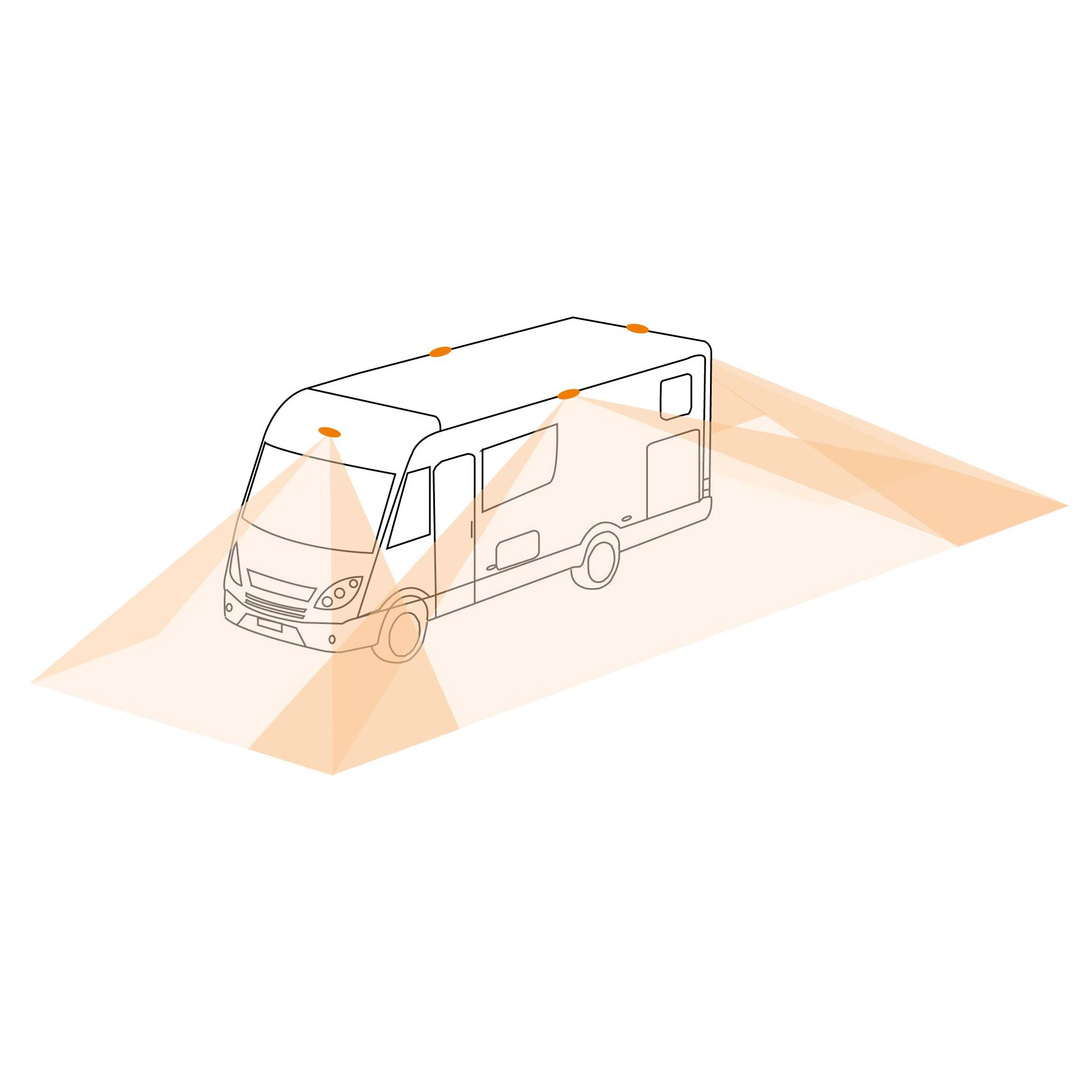 Rückfahrvideosystem Caratec Safety CSV361HD