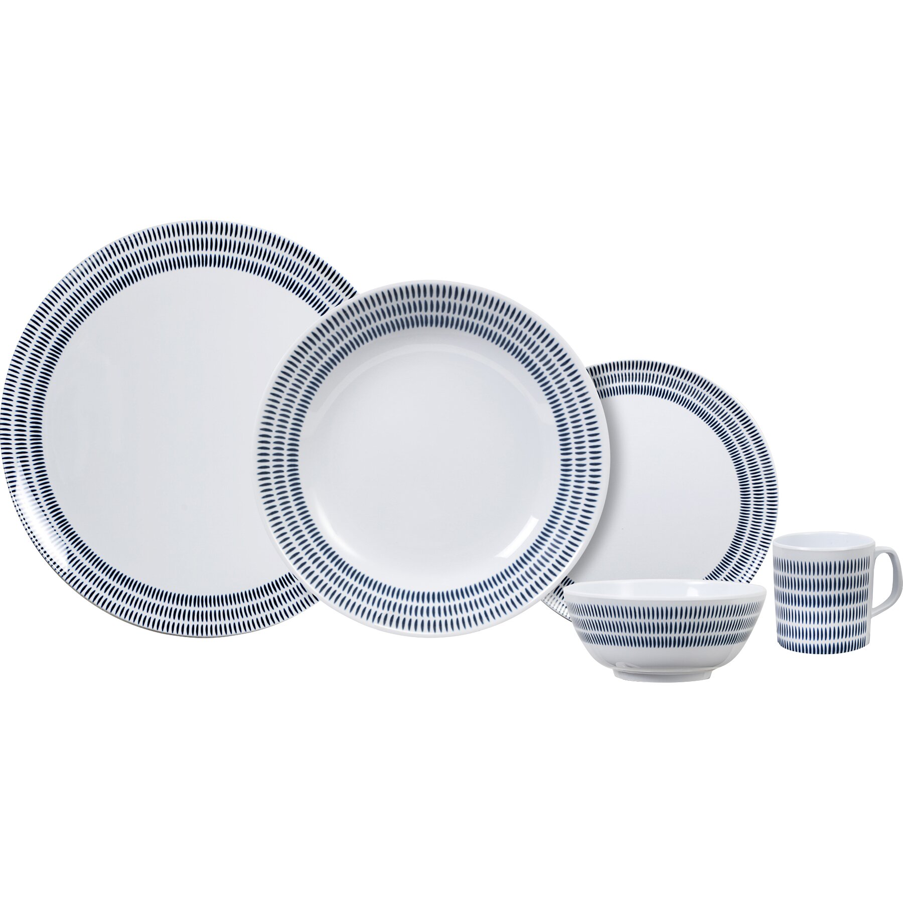 Geschirrset Bluebay