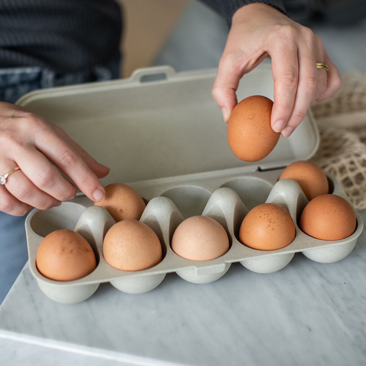 Eierbox EGGS TO GO, sand