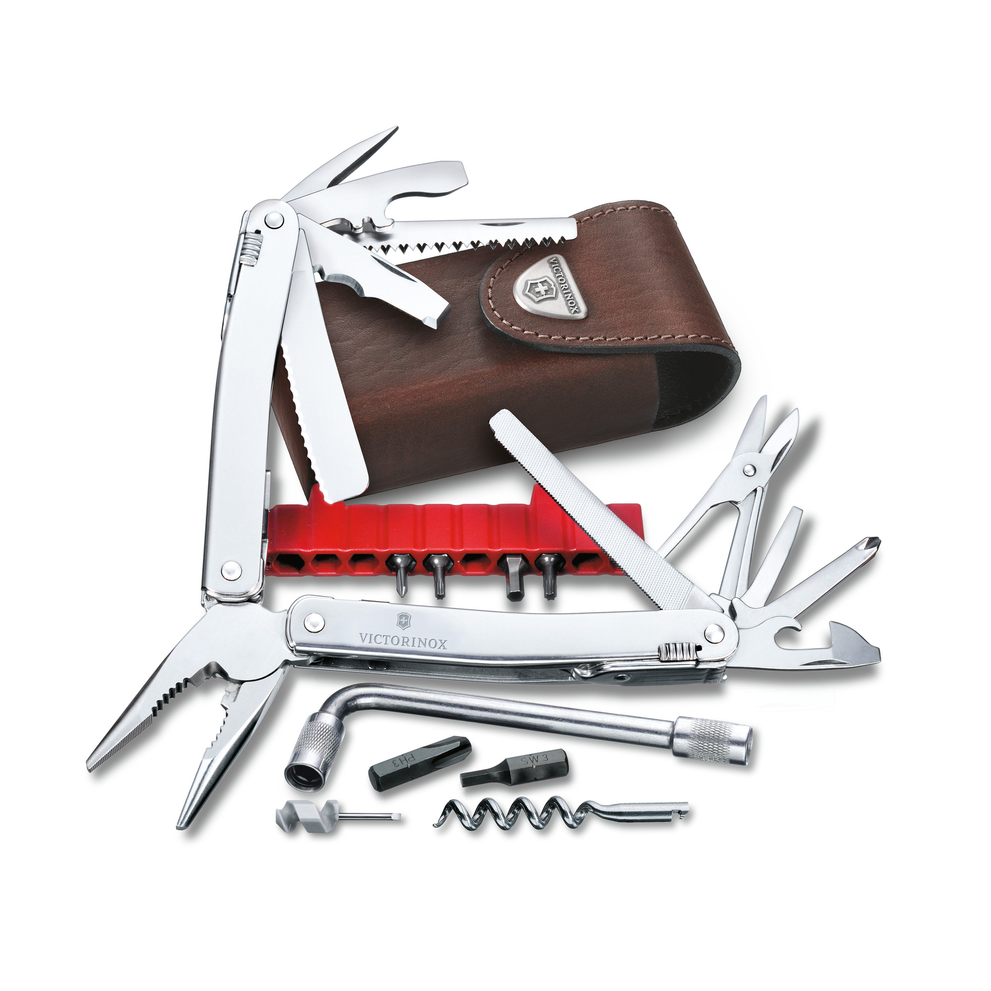 SwissTool Spirit XC Plus Leder-Etui