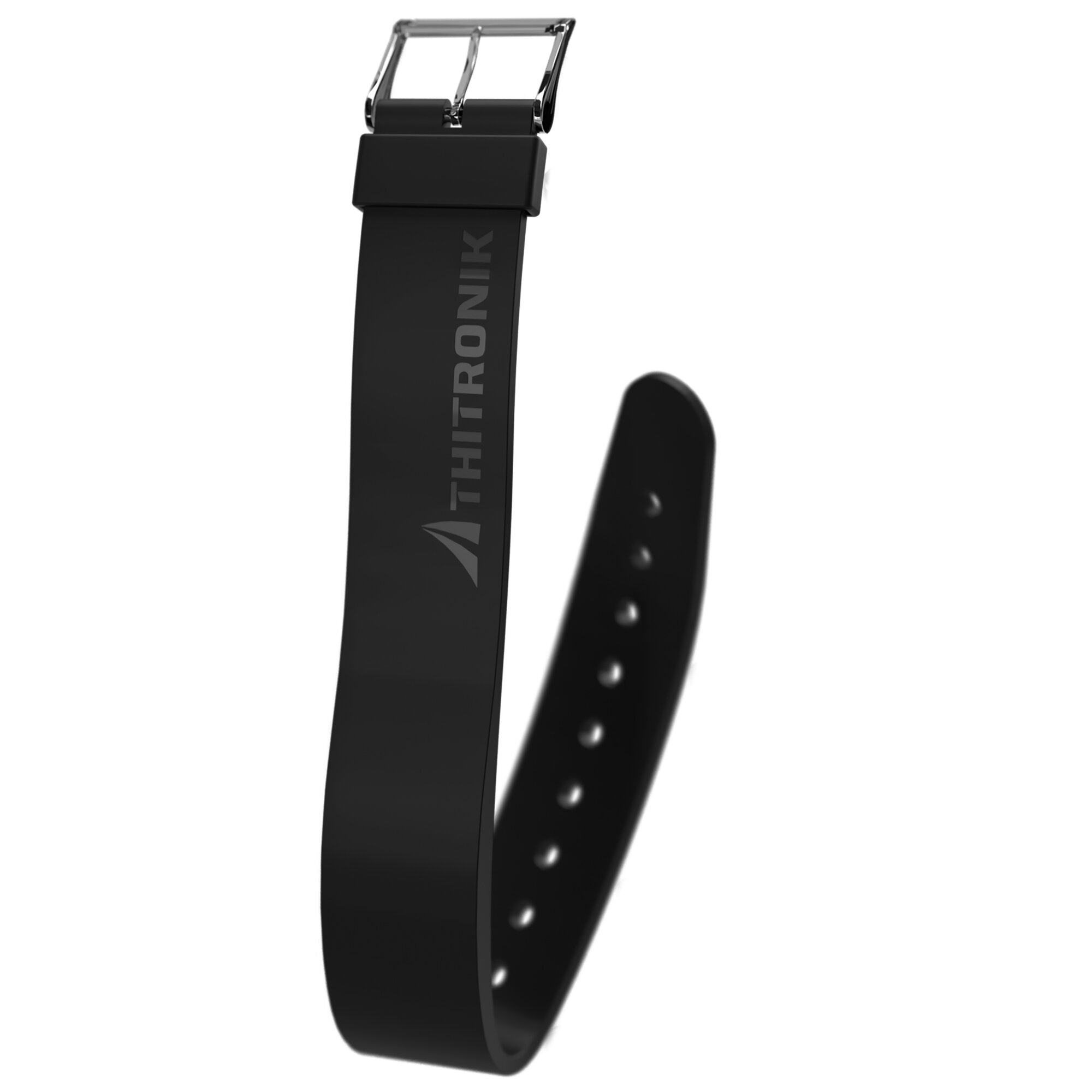NFC-Silikonarmband KeyStrap, schwarz, L