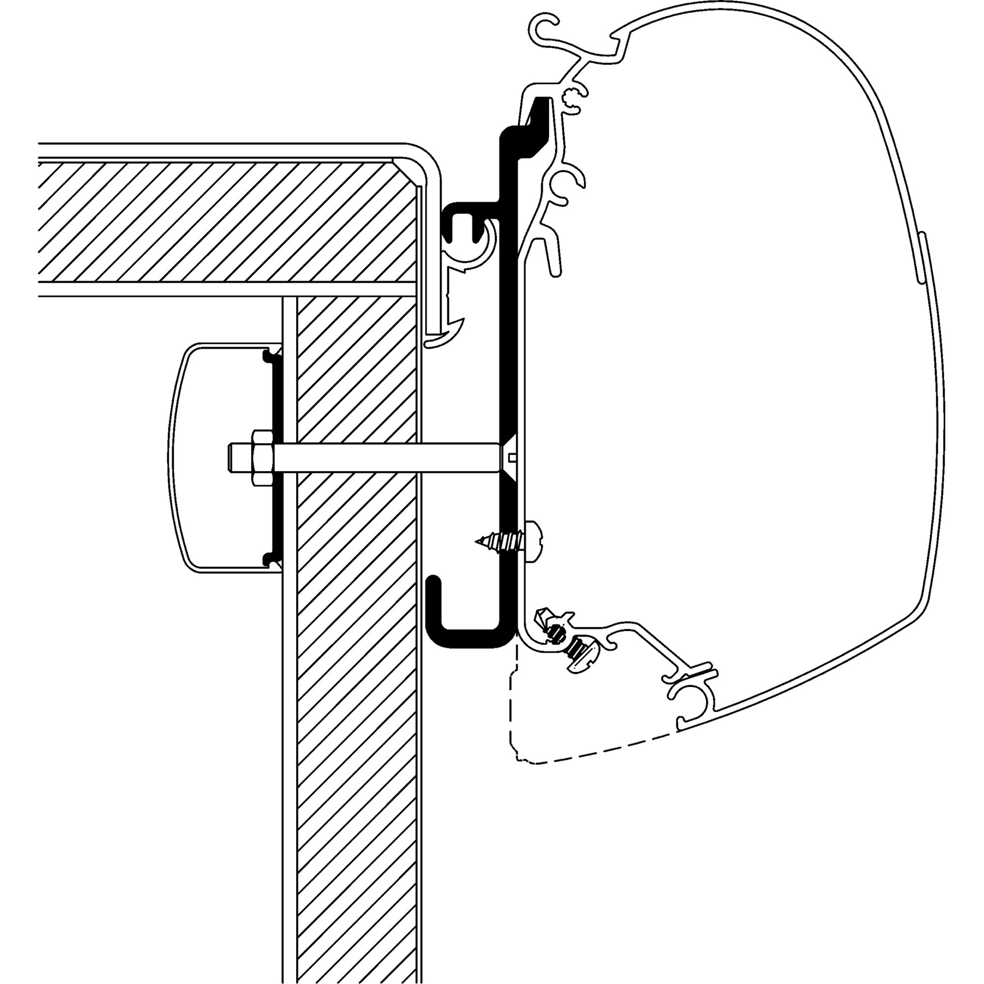 Adapter für Rapido Serie 7, 8, 9 zu TO Serie 5 und 8, 4 m