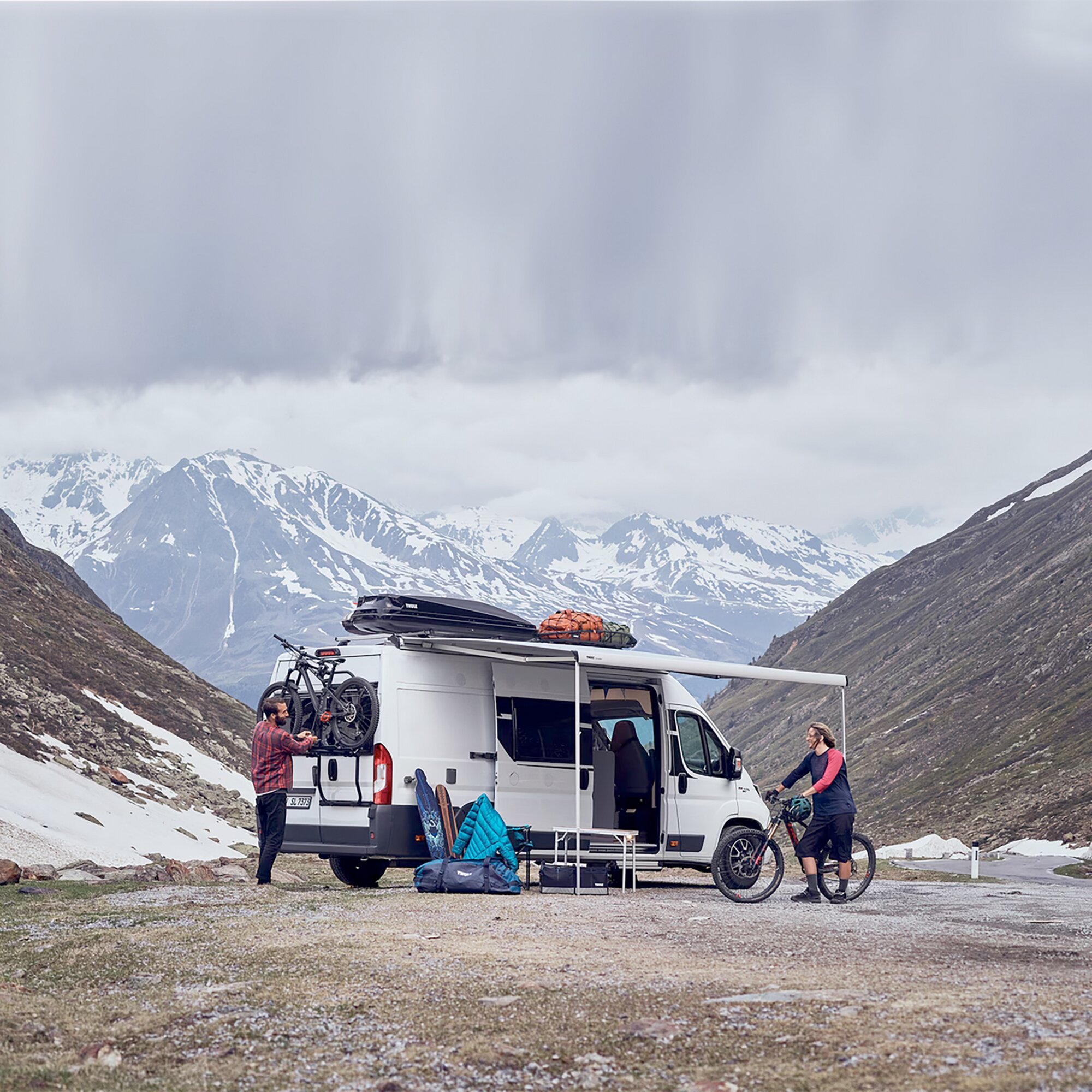 Fahrradträger Thule Elite Van XT für Fiat Ducato ab Bj. 2006/07, schwarz