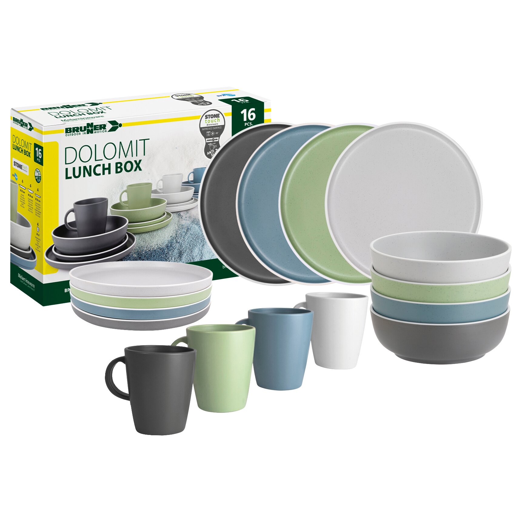 Geschirrset Lunch Box Dolomit Geschirrset Lunch Box Dolomit
