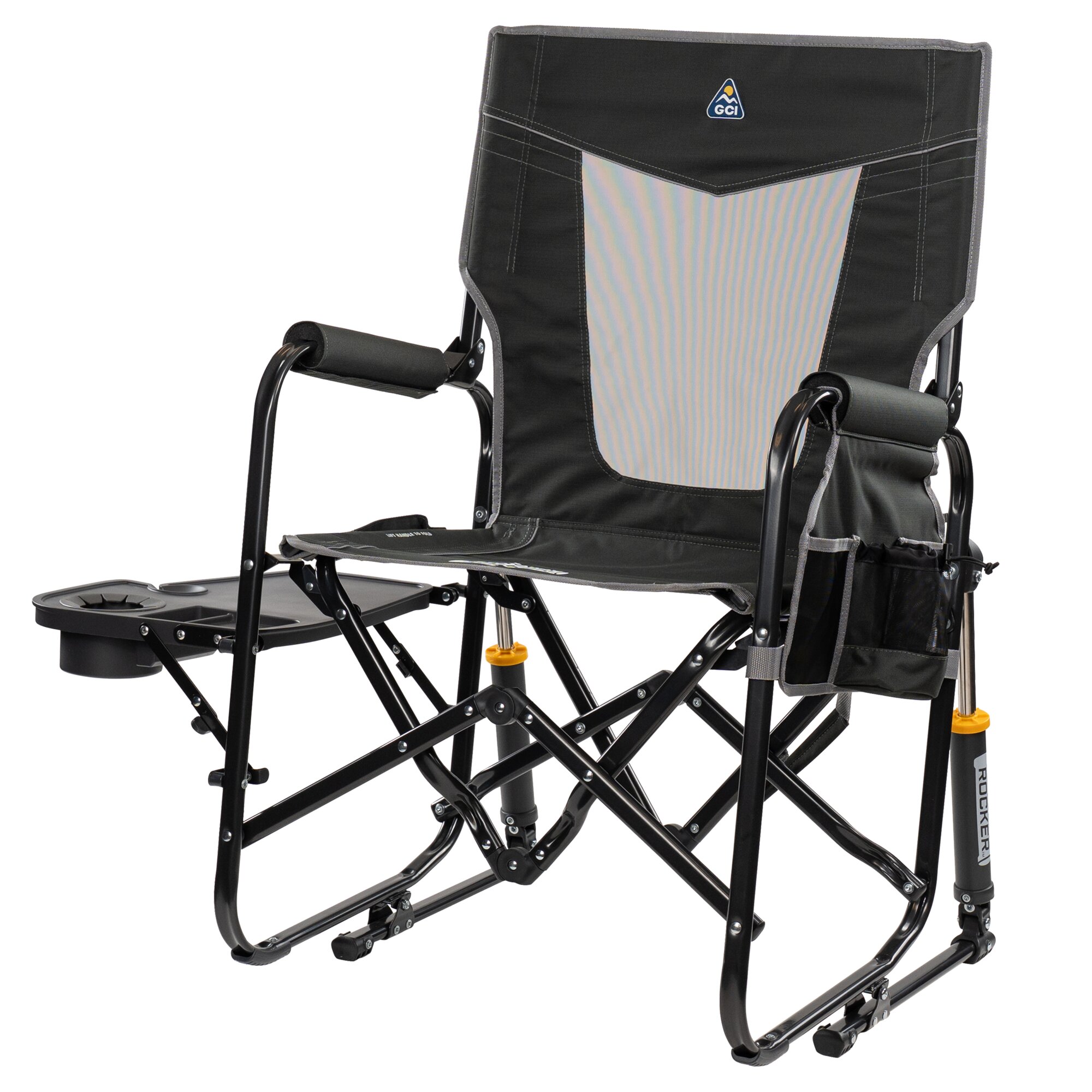 Schaukelstuhl Stowaway Rocker™ mit Tisch anthrazit