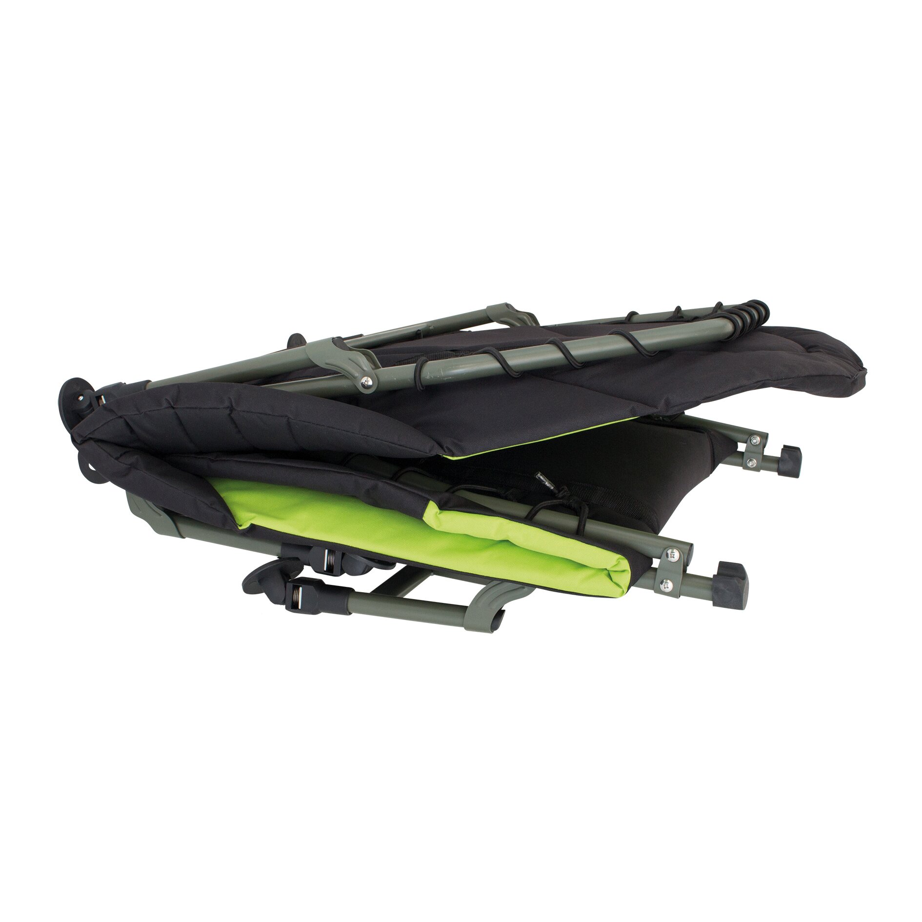 Campingliege Queen, schwarz lime