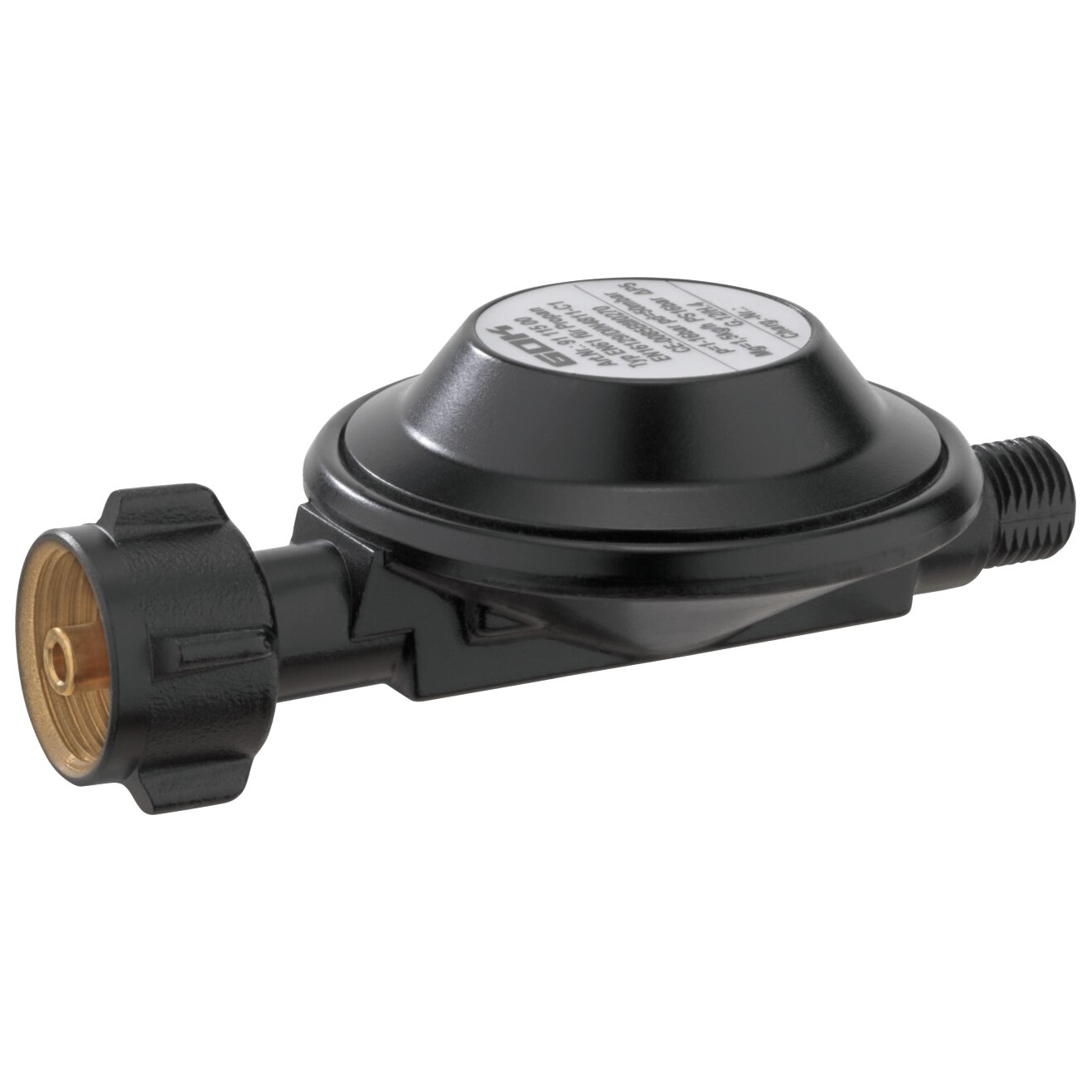 Gasregler, Grillregler mit Schlauchbruchsicherung, EN61, 1,5 kg/h 50 mbar