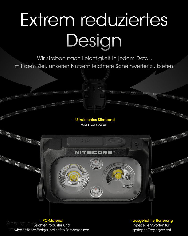 Nitecore NU25UL - Ultralight Stirnlampe