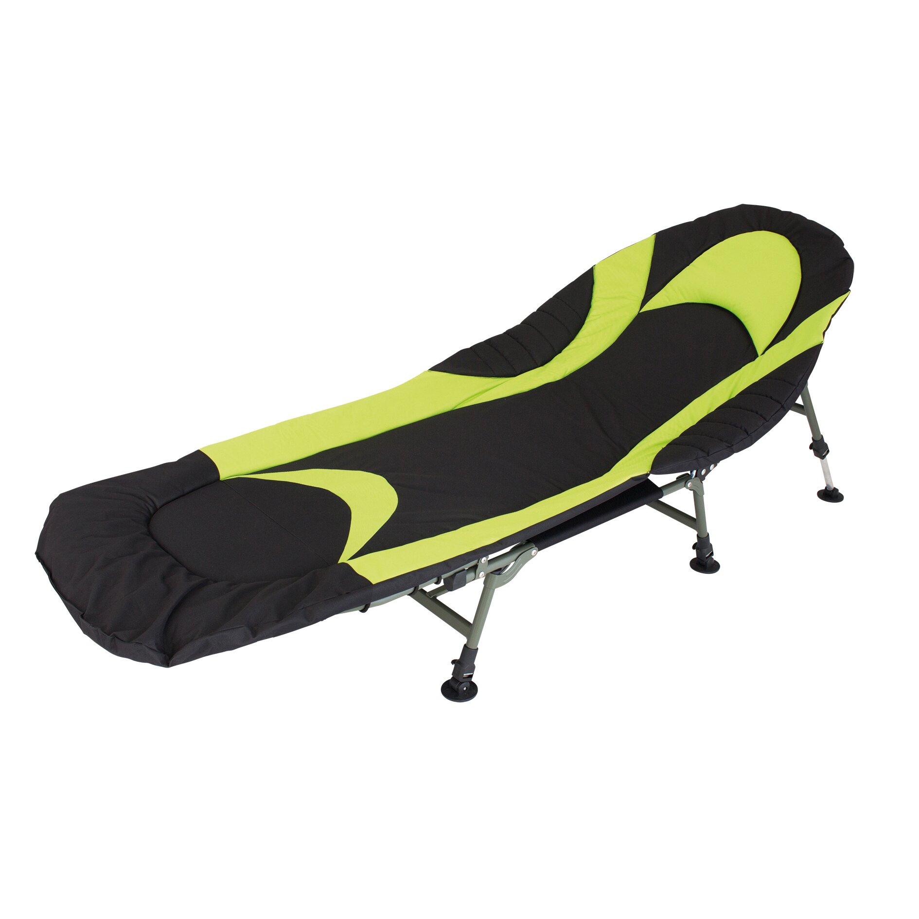 Campingliege Queen, schwarz lime