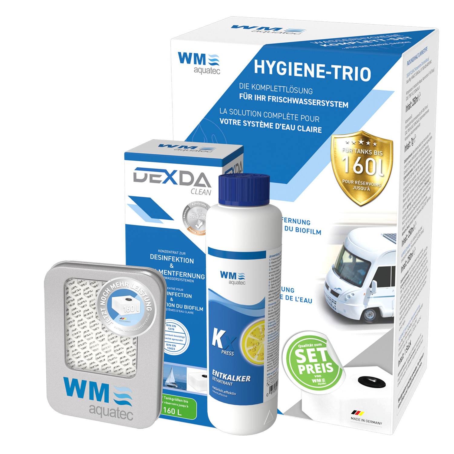 Komplettset Hygiene-Trio