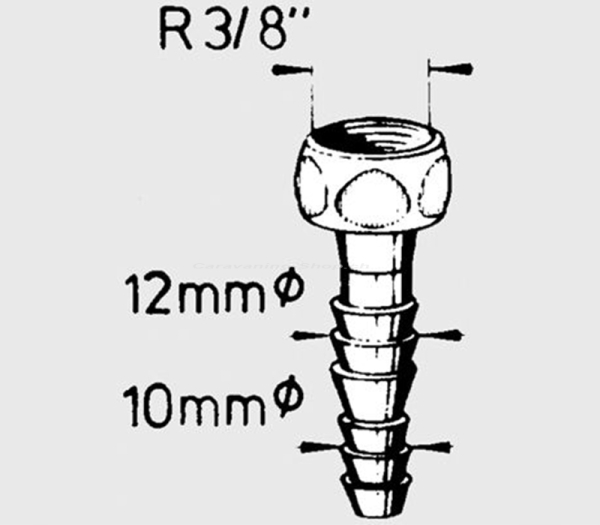 Schlauchtülle Messing