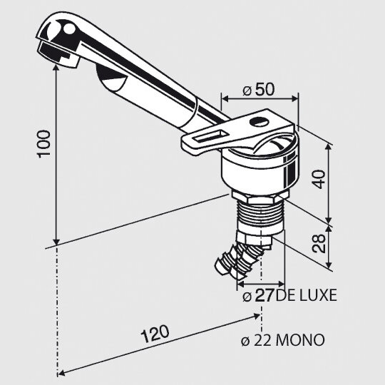 Einhebelmischer Keramik De Luxe