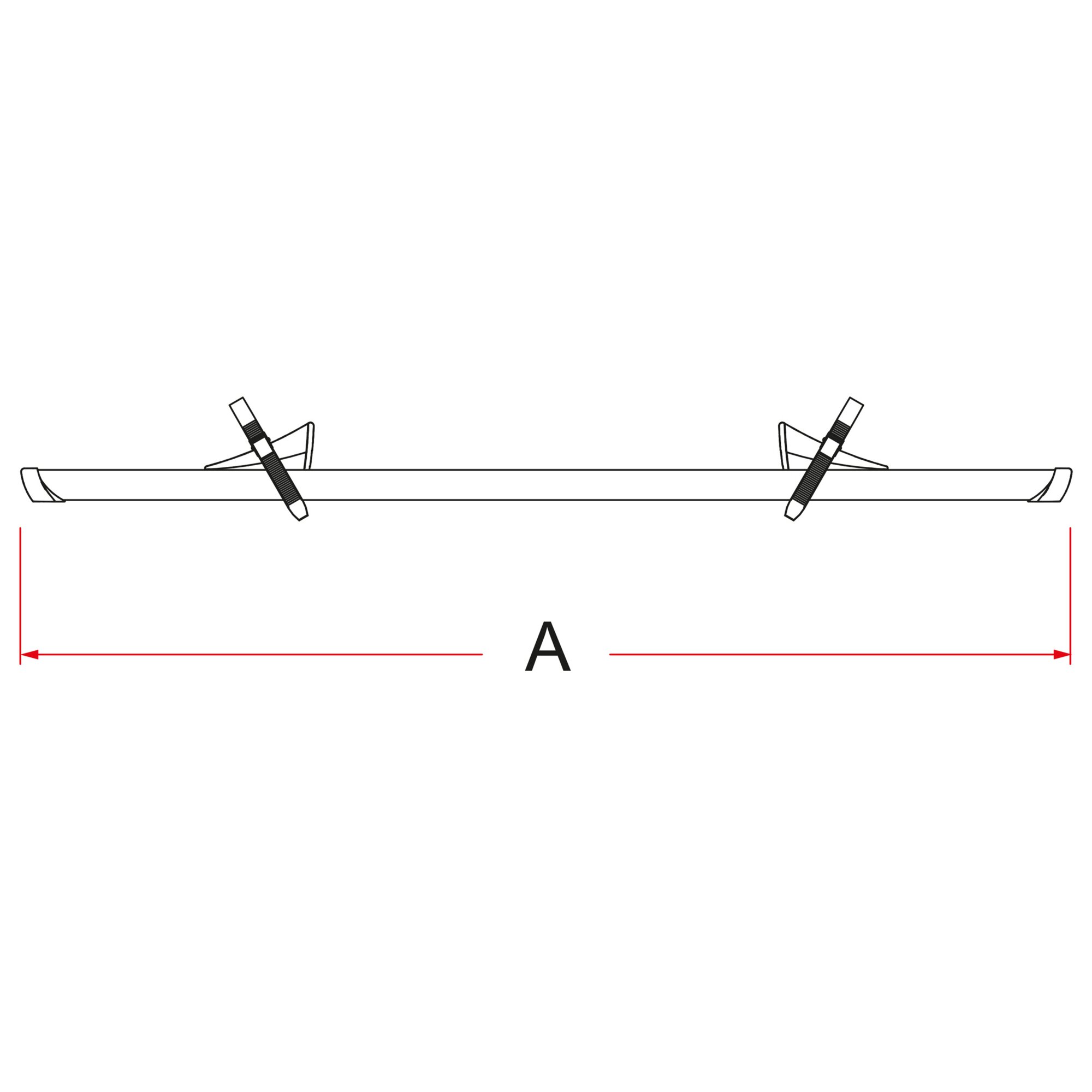 Fahrradschiene Rail Premium, silber