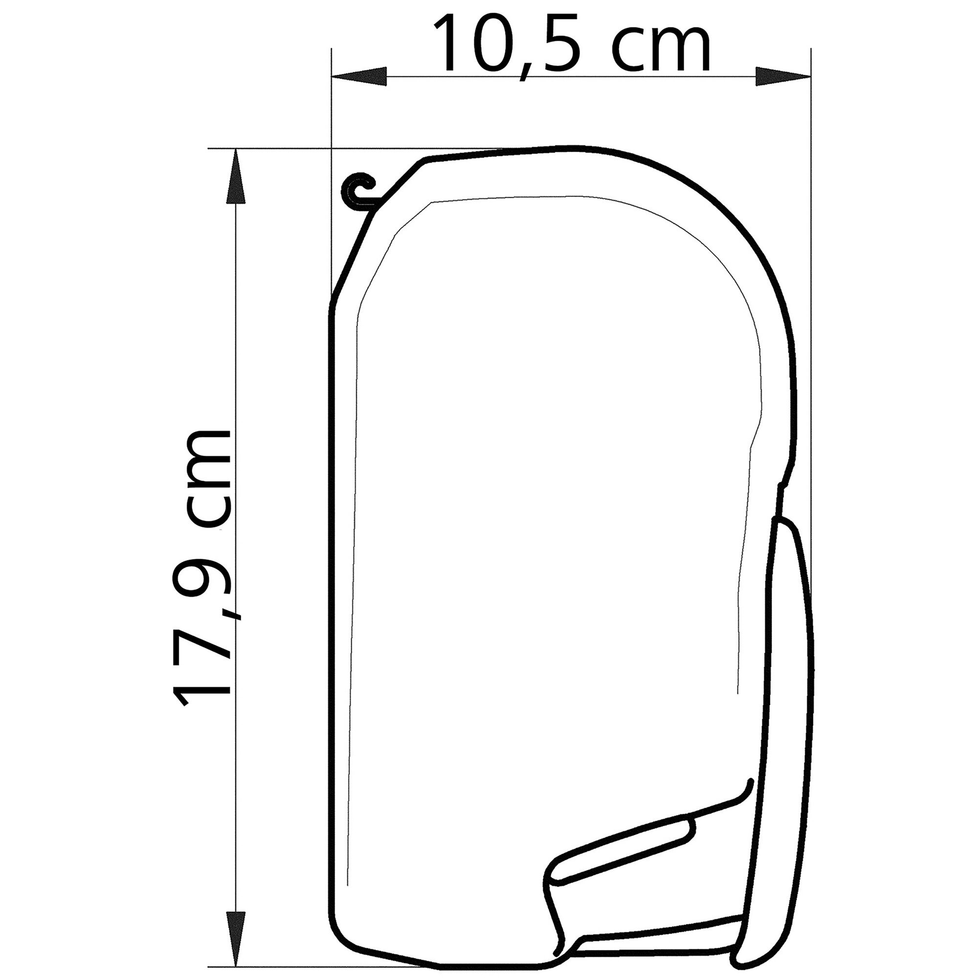 Markise Thule Omnistor 8000, eloxiert, 4,50 m, Saphir Blau