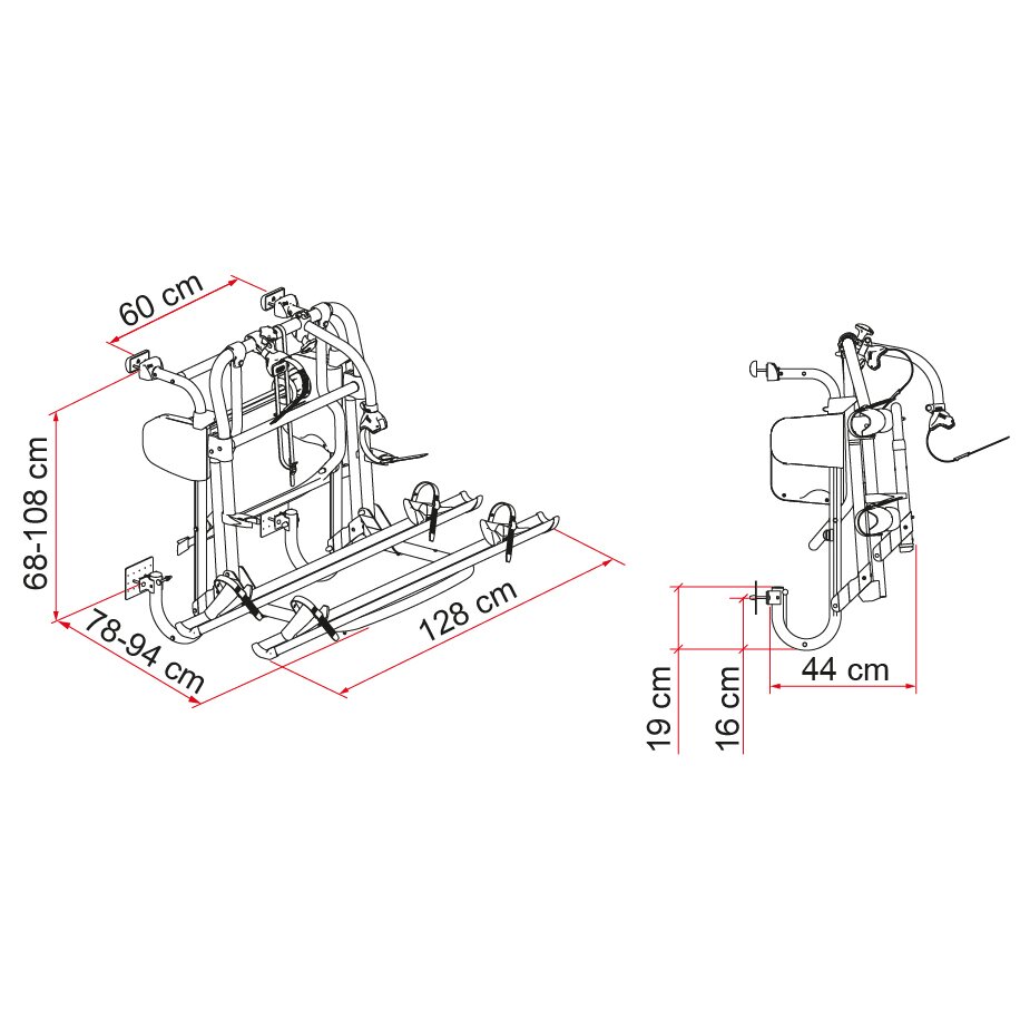 Fahrradträger Carry-Bike Motor Lift 77