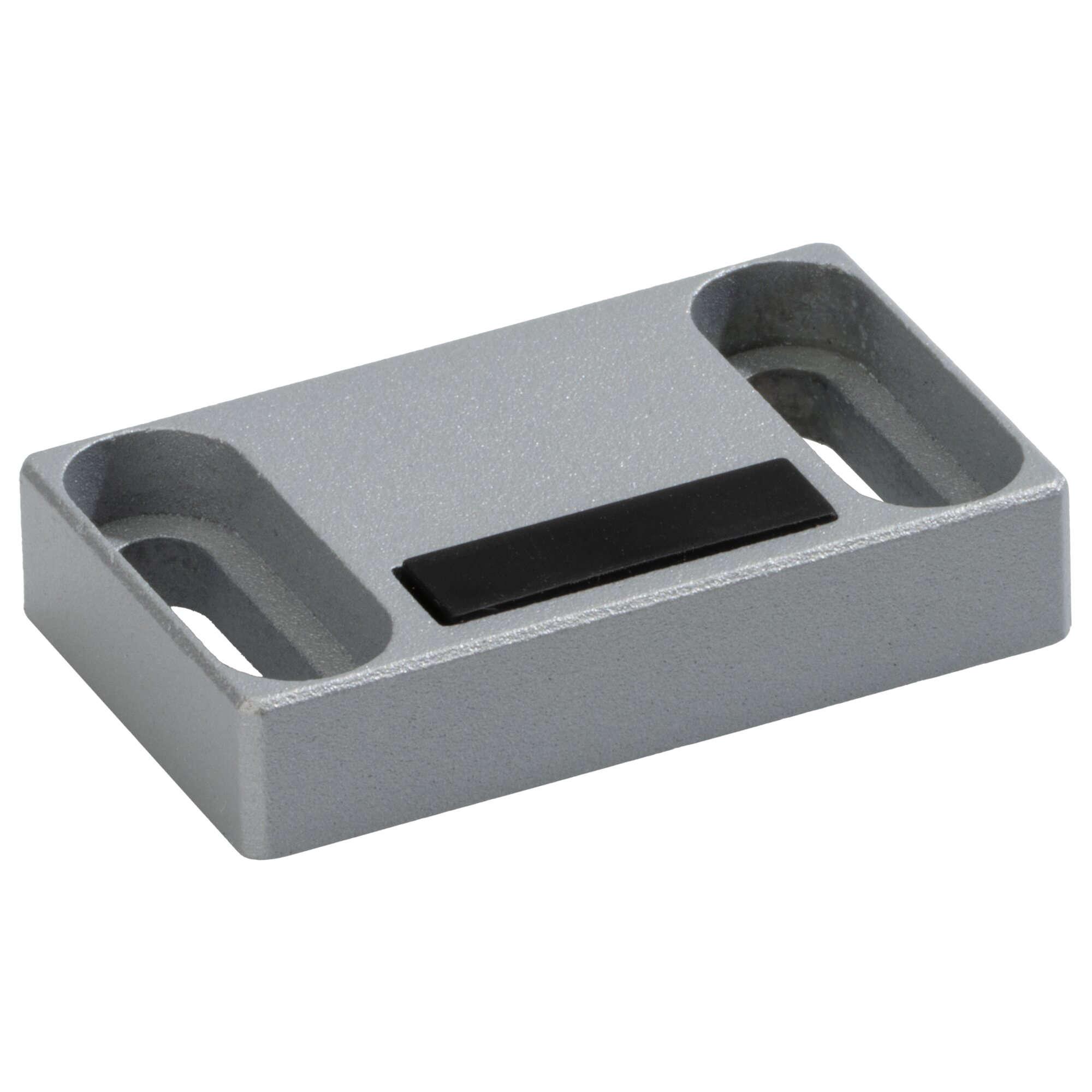 Magnetbeschlag zum Anschrauben, frontal mit Langloch