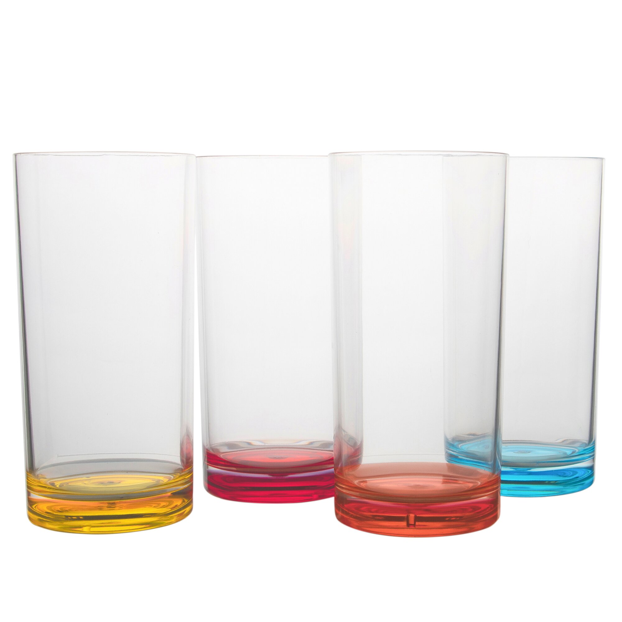 Trinkgläser, bunt, Longdrink