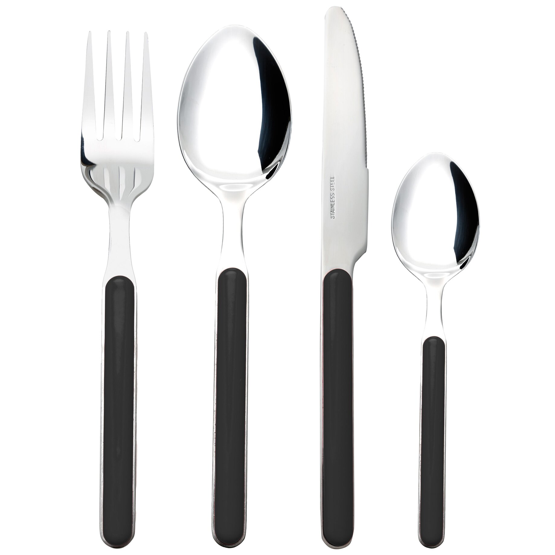 Besteckset Delice, schwarz
