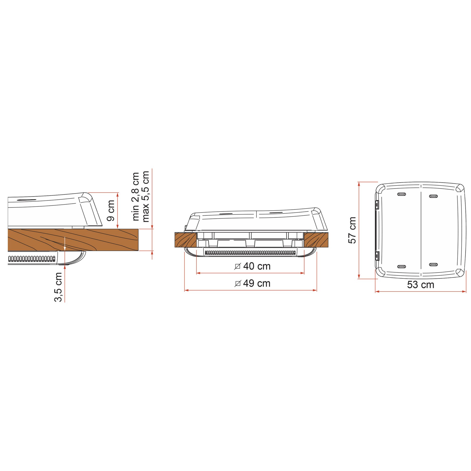 Dachhaube Vent F Pro