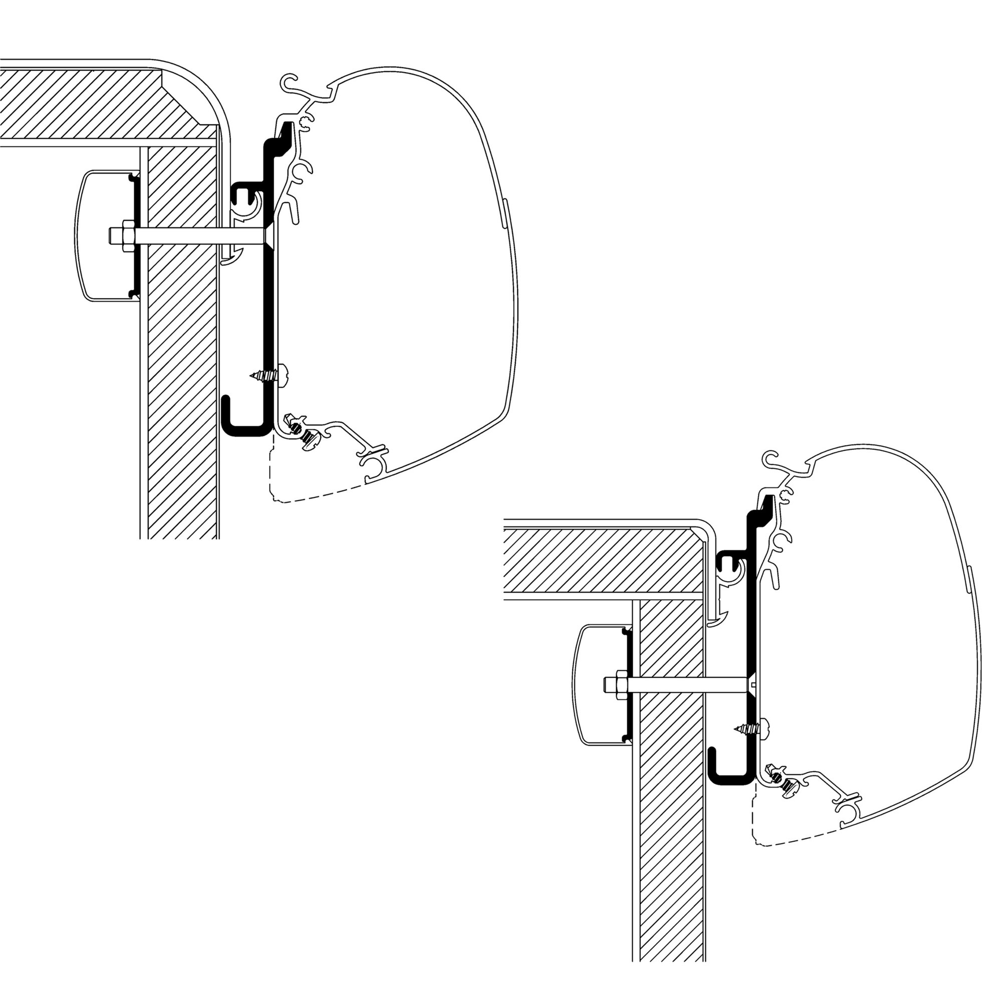Adapter für Rapido Serie 7, 8, 9 zu TO Serie 5 und 8, 4 m