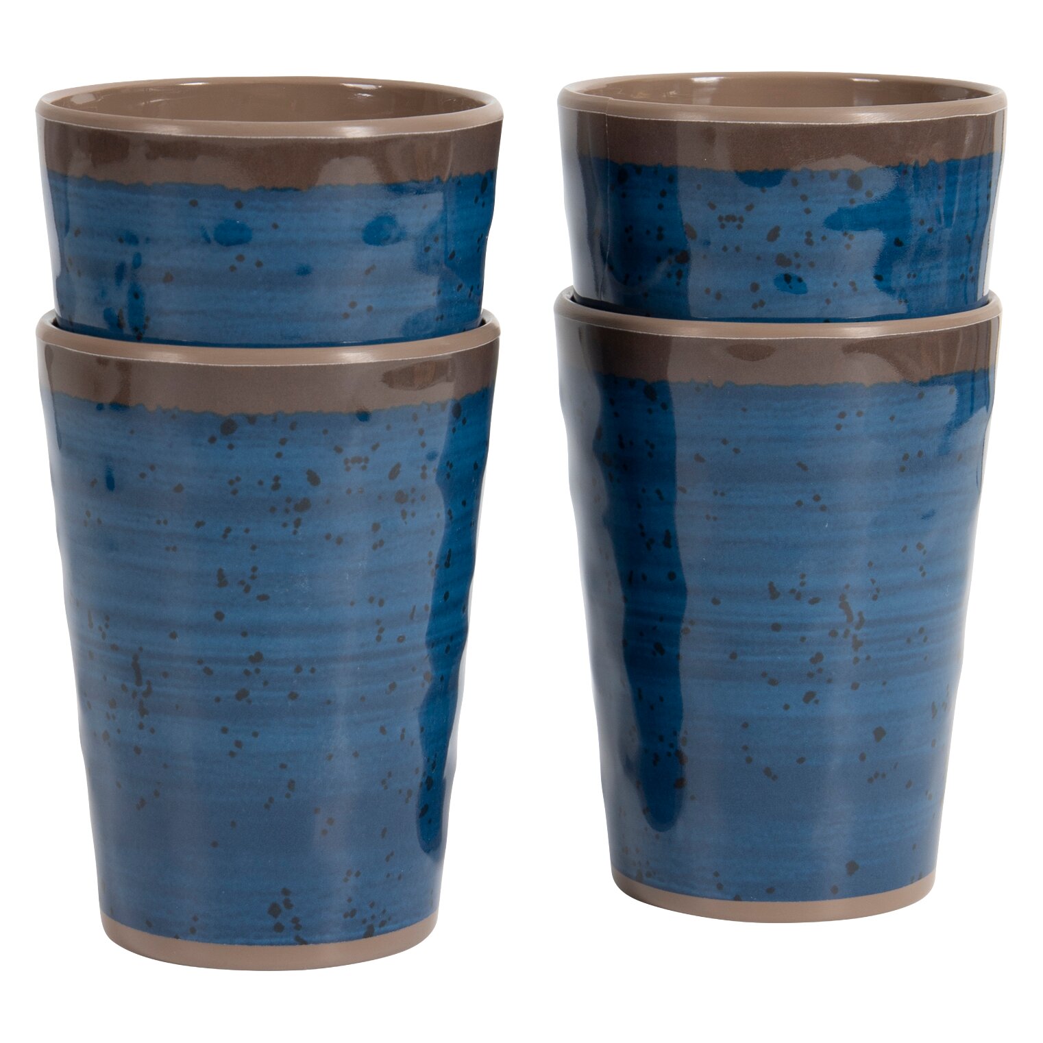 Trinkbecher Halo, 4-teilig, blau