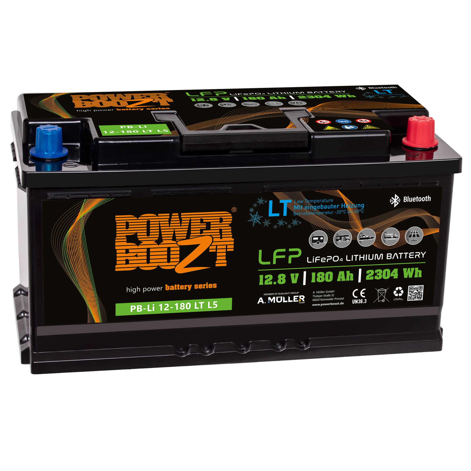 Powerboozt Lithium-Kaltwetterbatterie