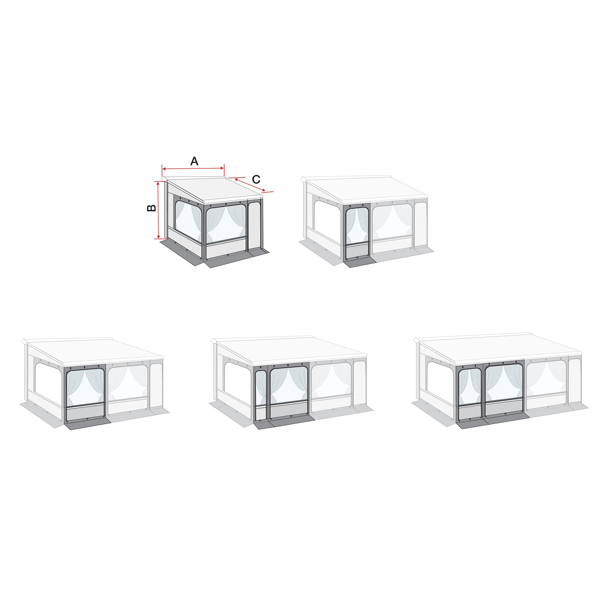 Markisenzelt Privacy Room F80 Markisenzelt Privacy Room F80