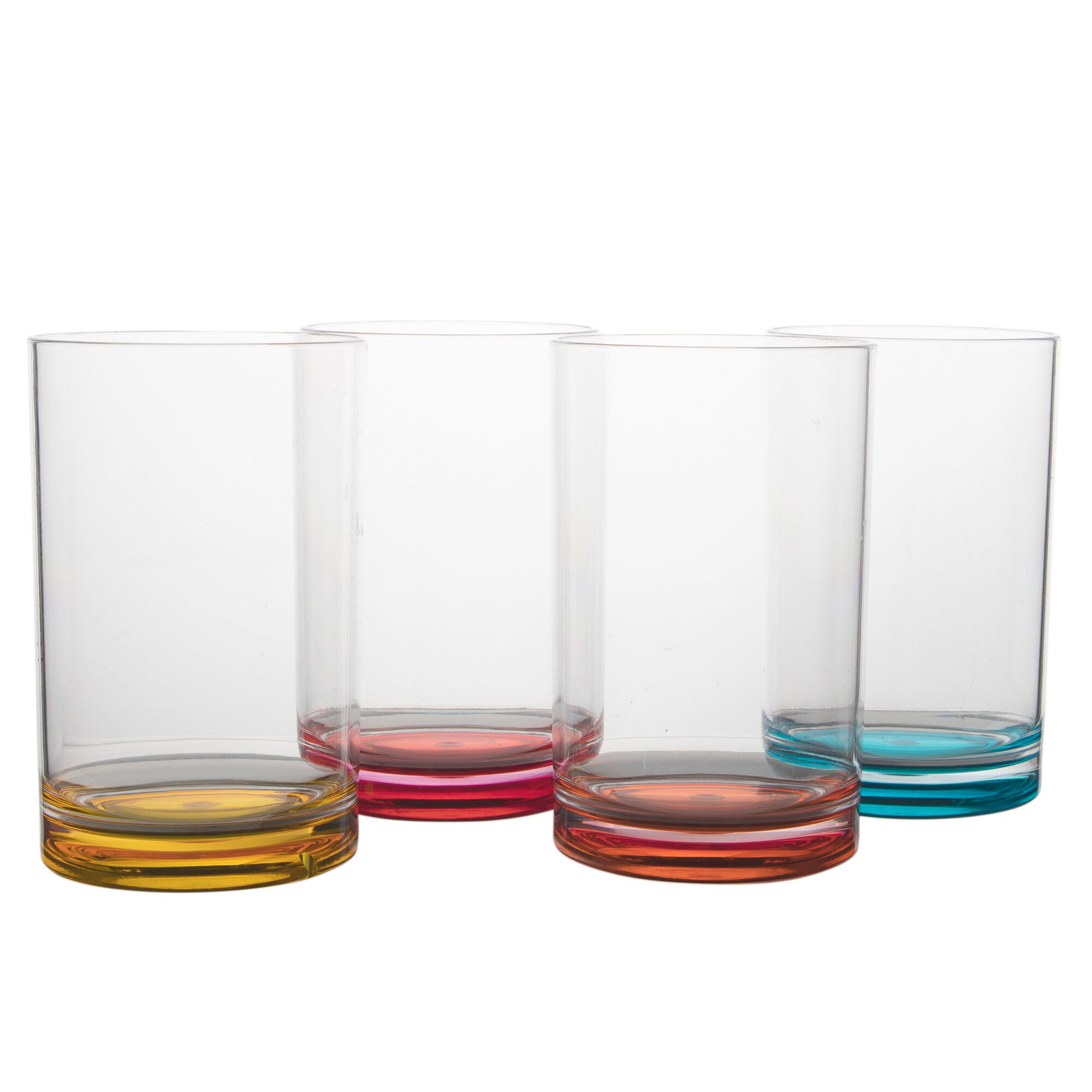 Trinkgläser, bunt, Trinkglas
