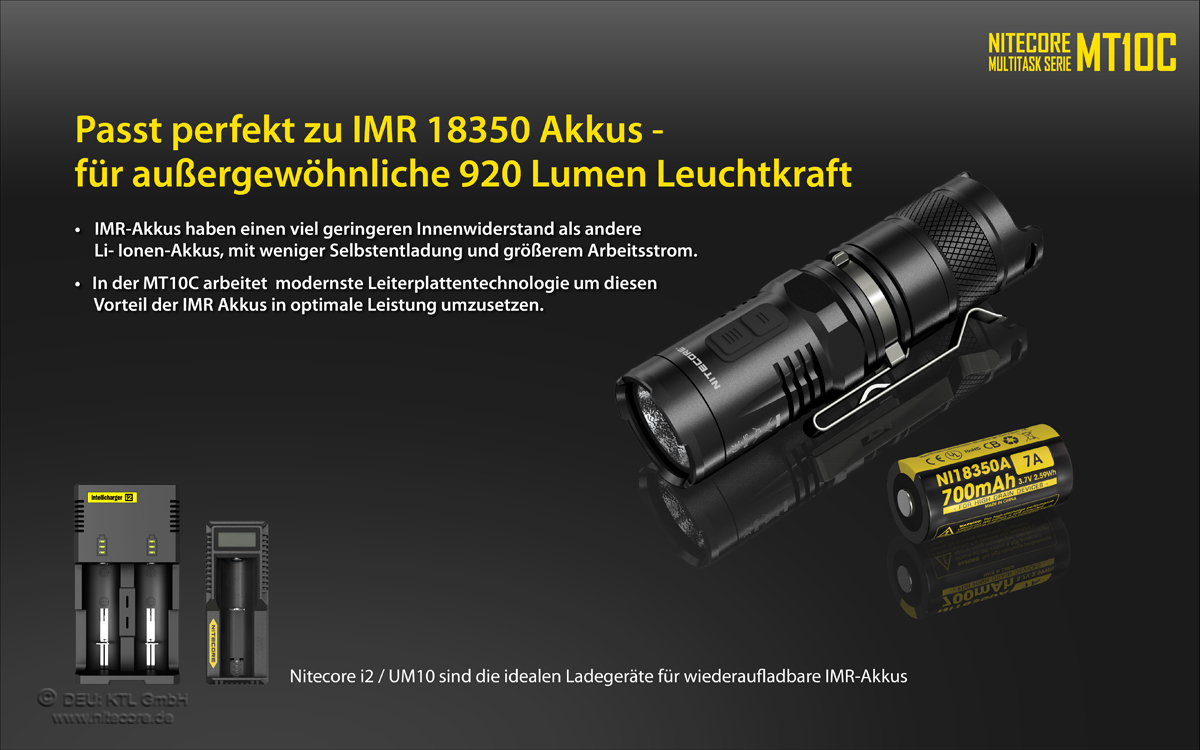  Nitecore MT10C Taschenlampe