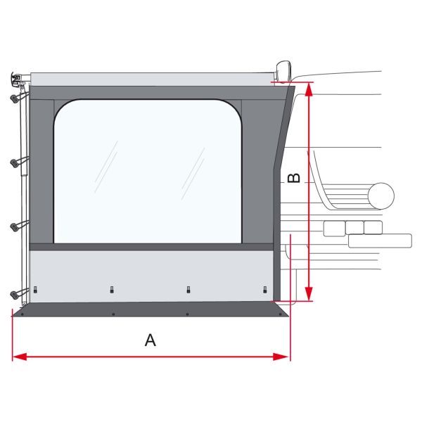 Seitenwand Side W Pro Van F43 300