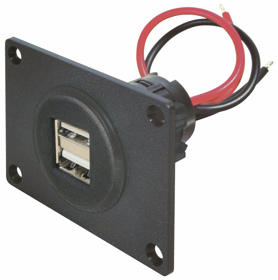 Power Einbausteckdose USB, 2 USB-A