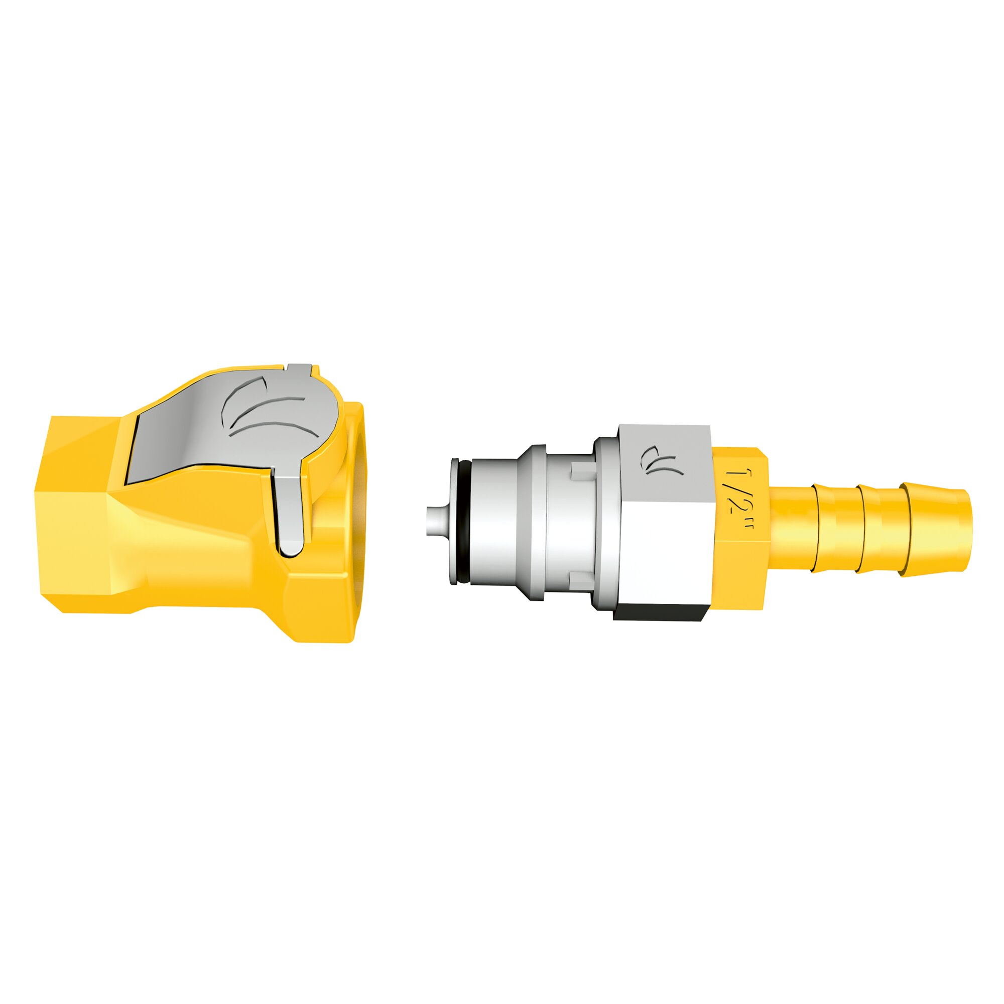 Push-and-Connect Ventiladapter und Schnellkupplung, 10 mm, ½" IG
