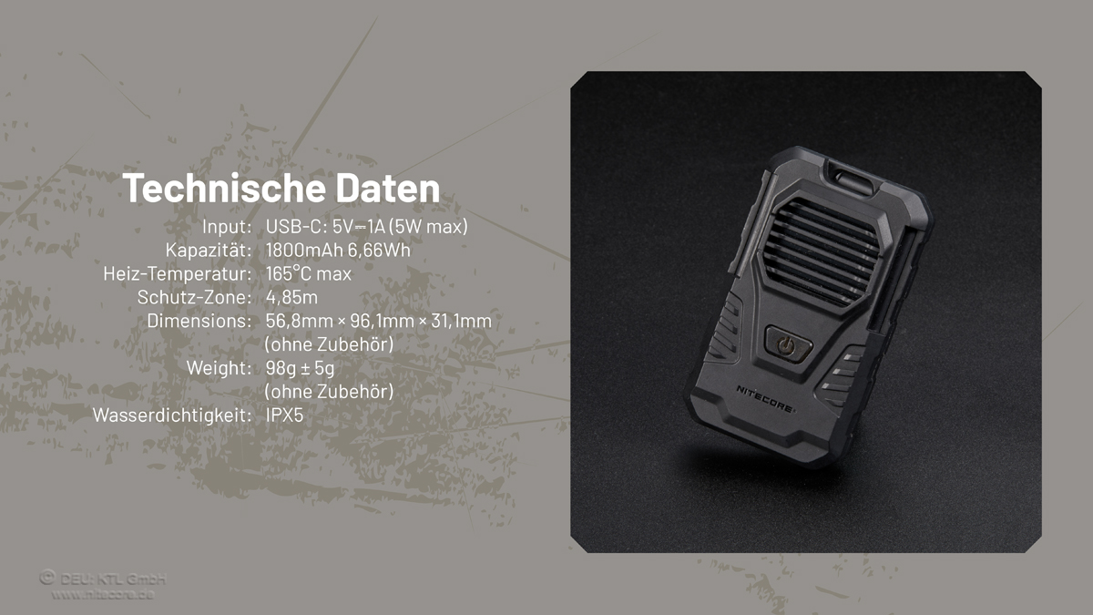  Nitecore EMR06 TAC - Mückenabwehr