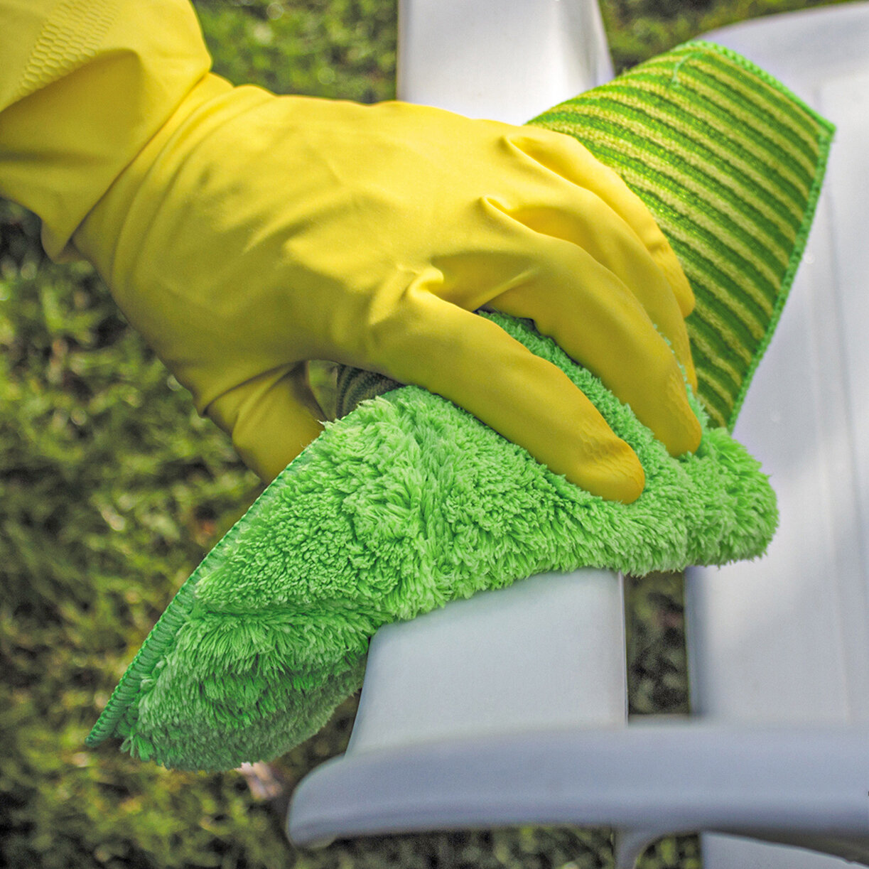 Bambustücher, grün, 5er-Set