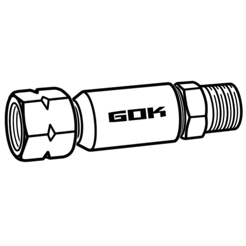 Schlauchbruchsicherung, 50 mbar