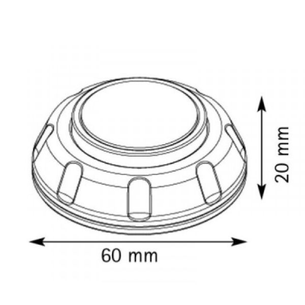 Türfeststeller Magnet hoch, schwarz
