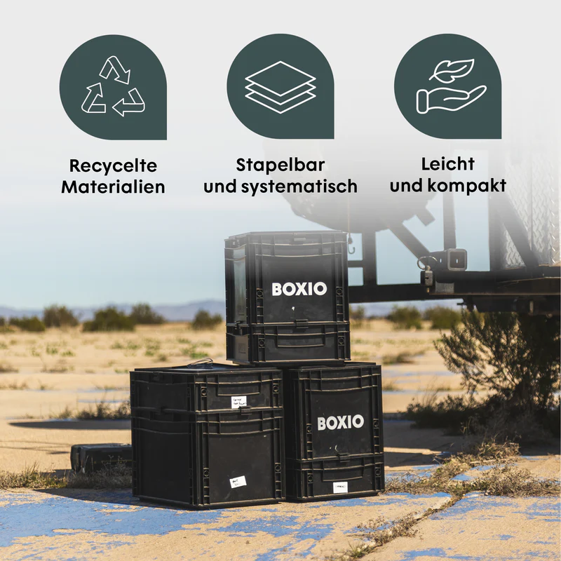 Boxio Solo - Eurobox mit Deckel