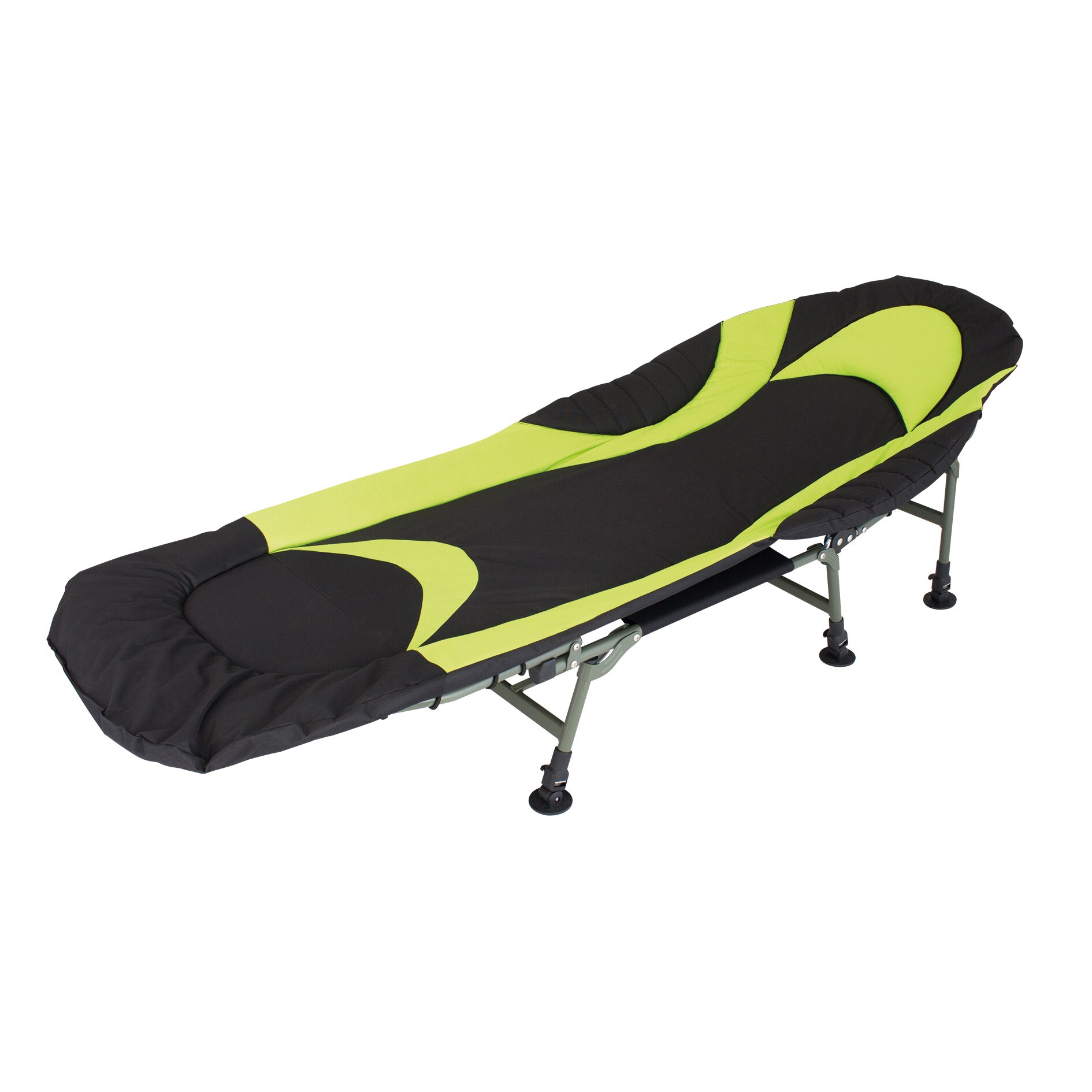 Campingliege Queen, schwarz lime