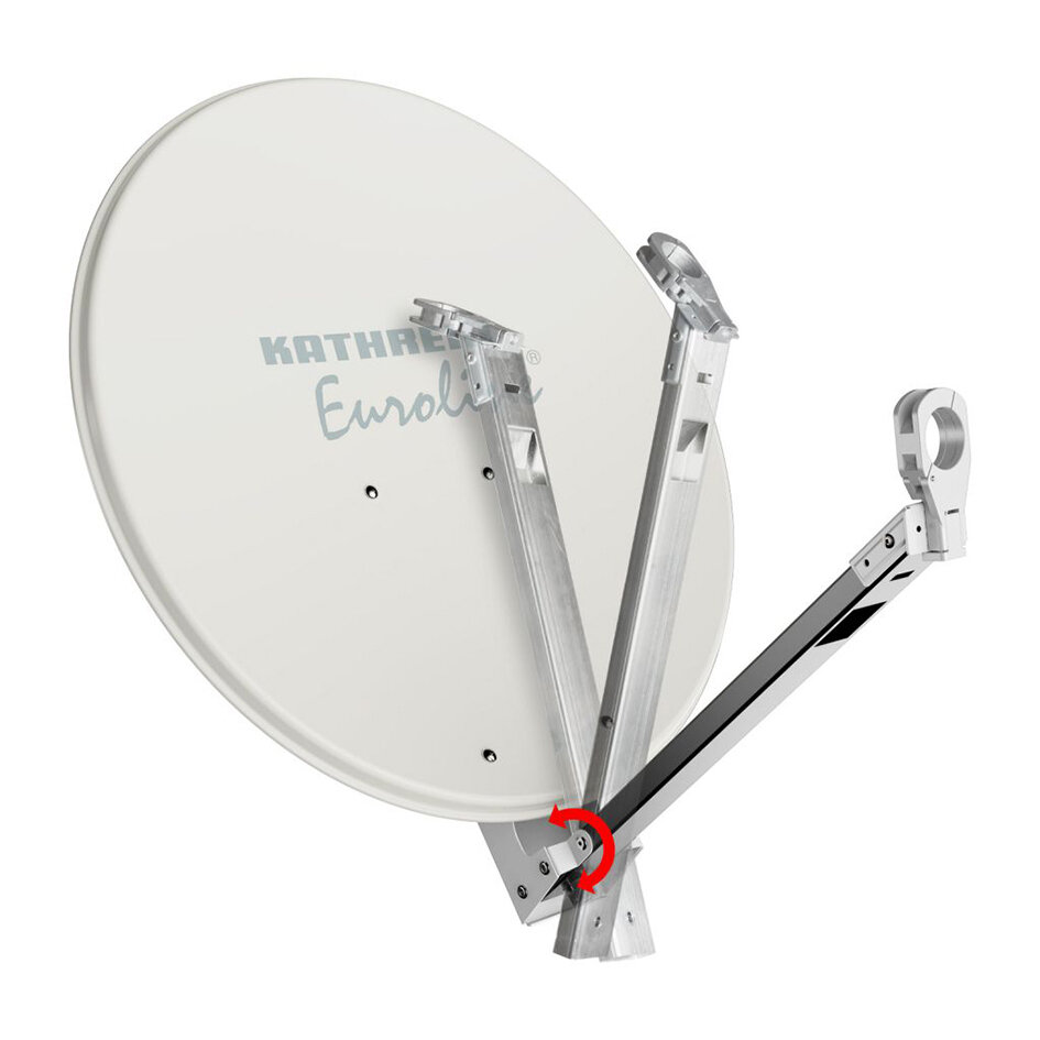 Sat-Spiegel KEA 650 mit klappbarem LNB-Arm