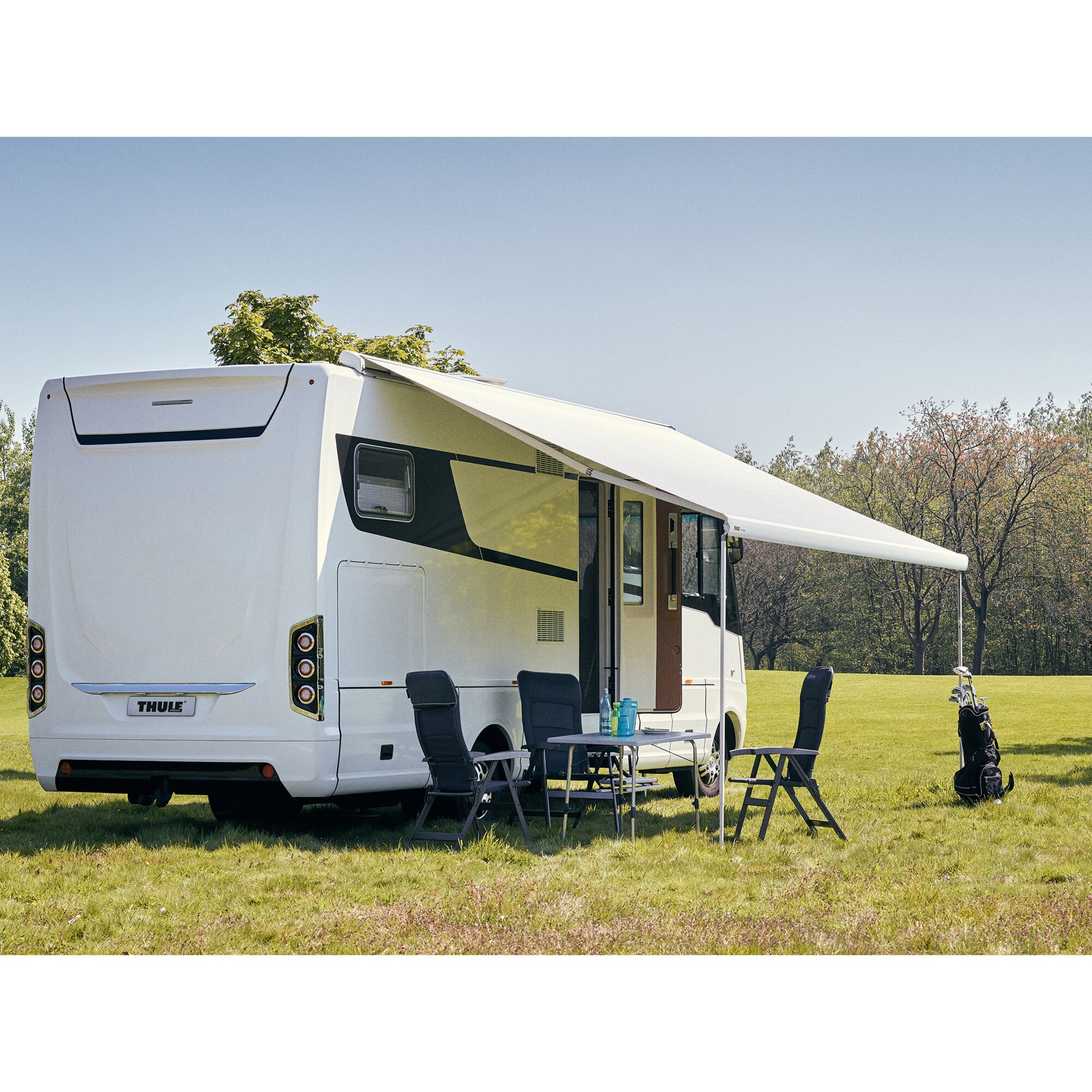 Markise Thule Omnistor 9200 mit Motor, creme-weiß, 4,50 m