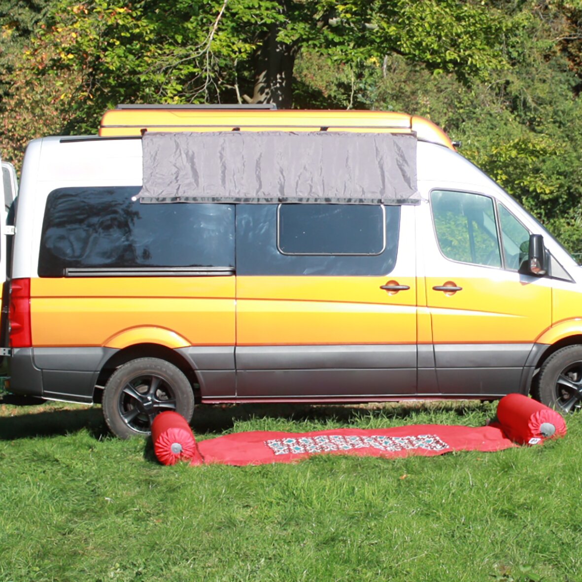 Zeltteppich Exclusiv grau, 400 cm